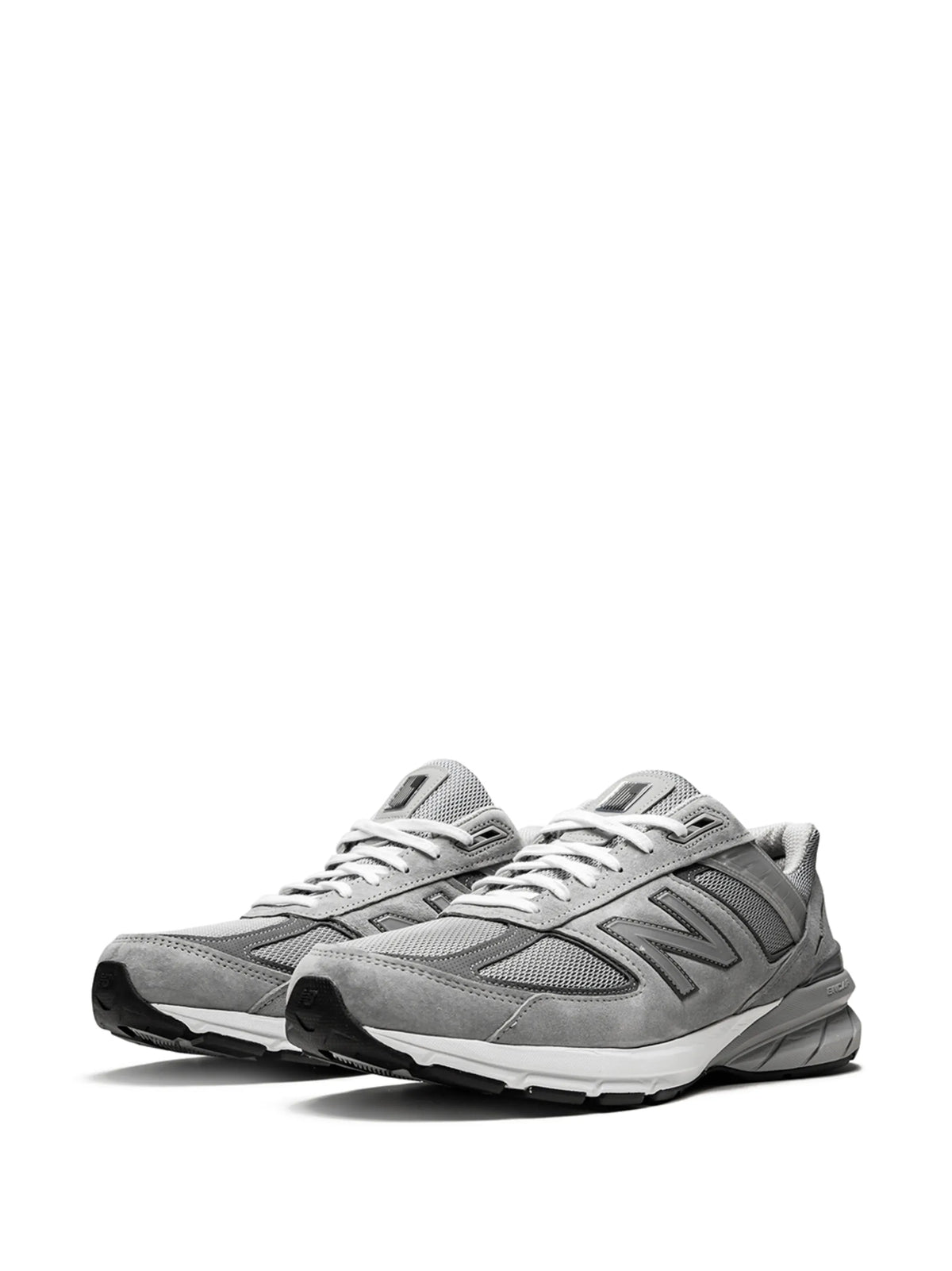 990V5 suede-panel sneakers