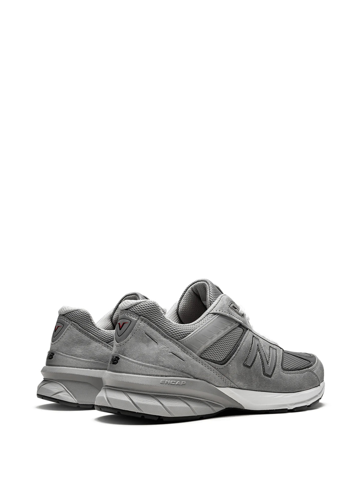 990V5 suede-panel sneakers
