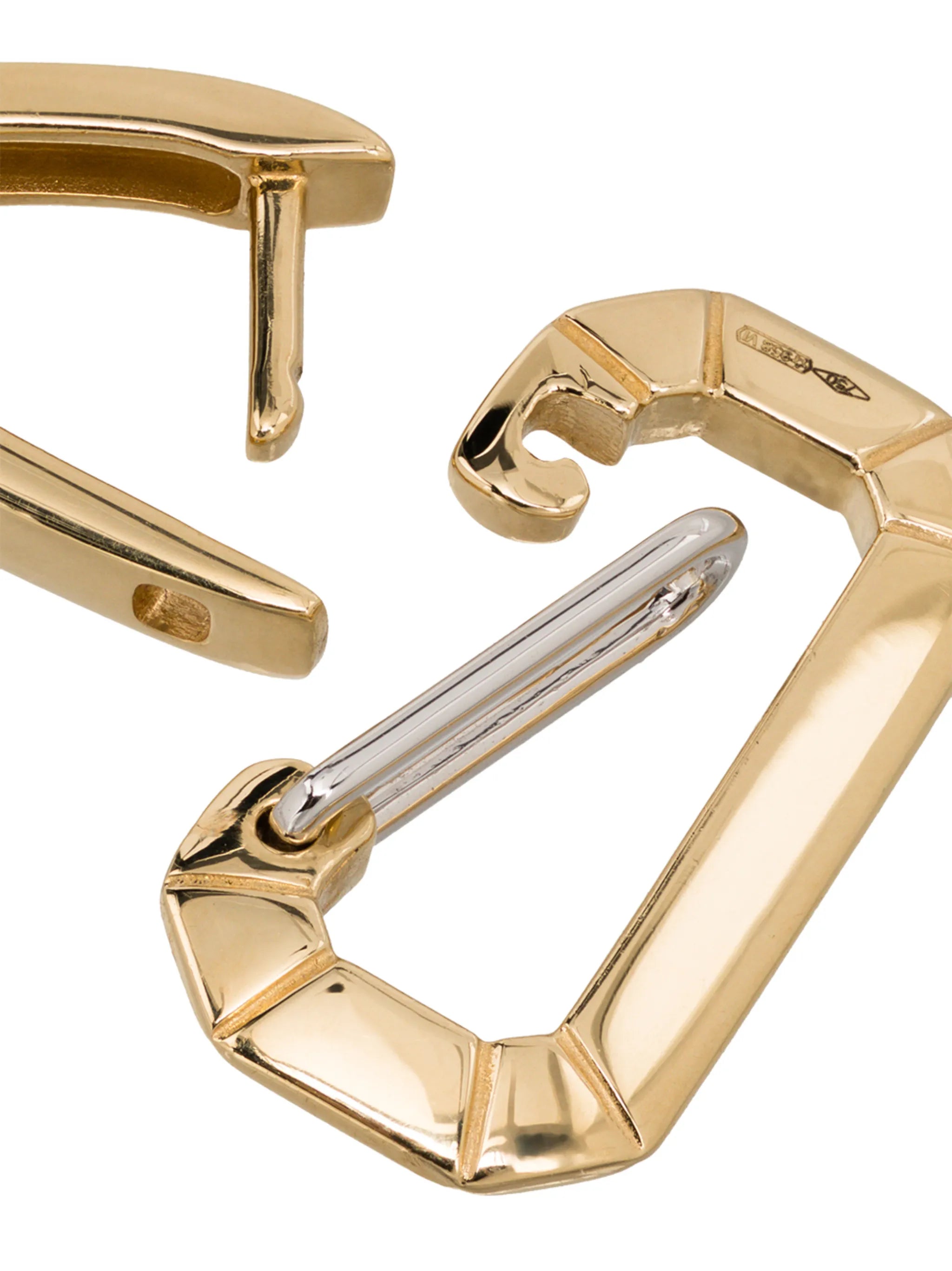 18kt yellow gold drop earring