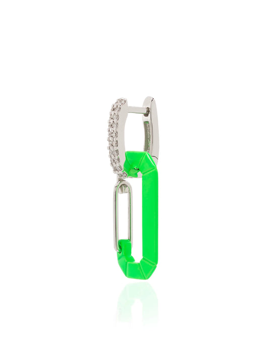 18kt white gold Chiara diamond drop earring