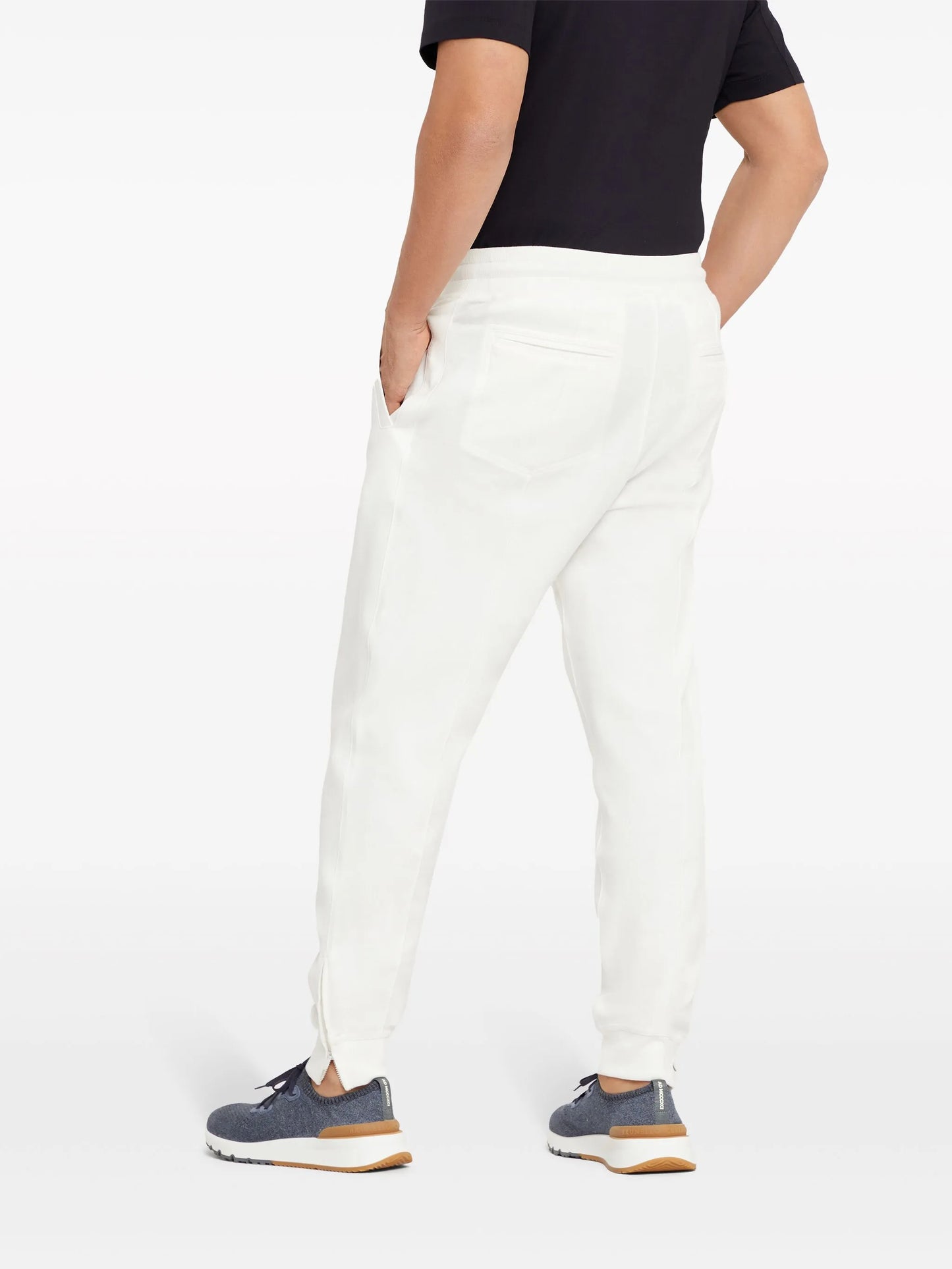 cotton-blend track pants