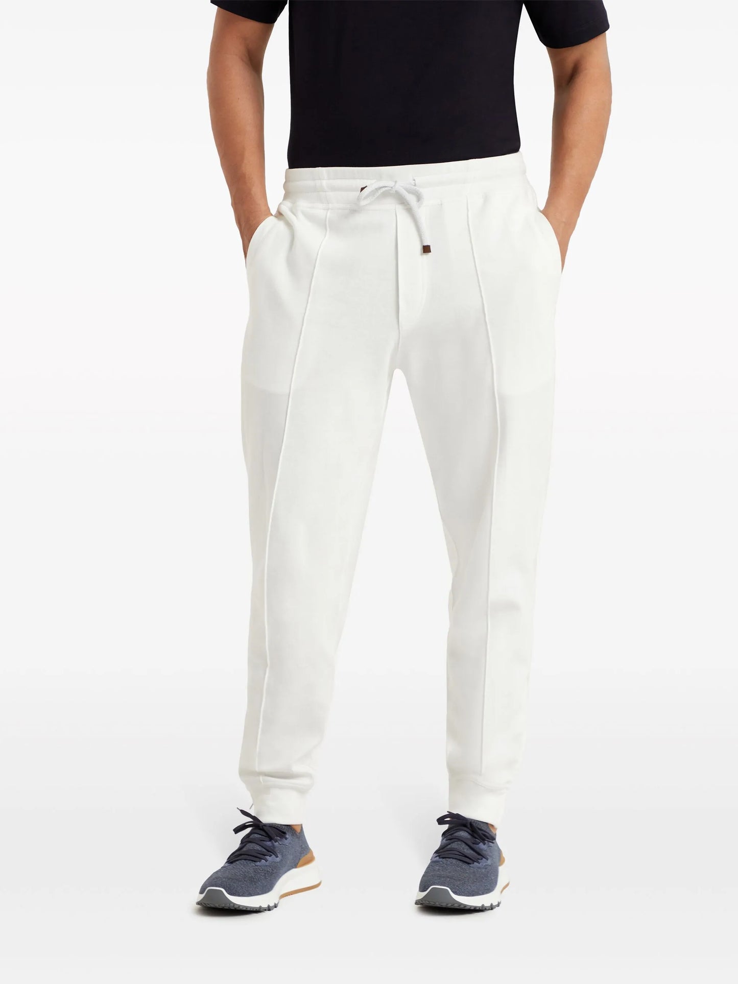cotton-blend track pants