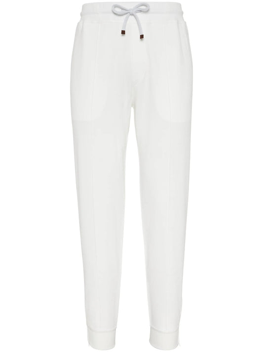 cotton-blend track pants