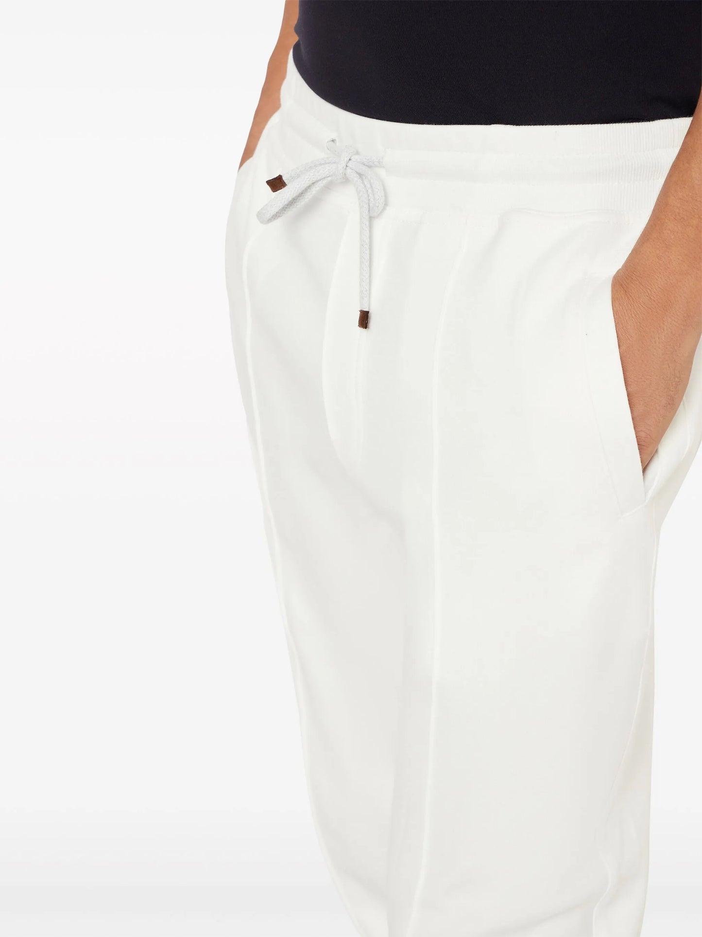 cotton-blend track pants