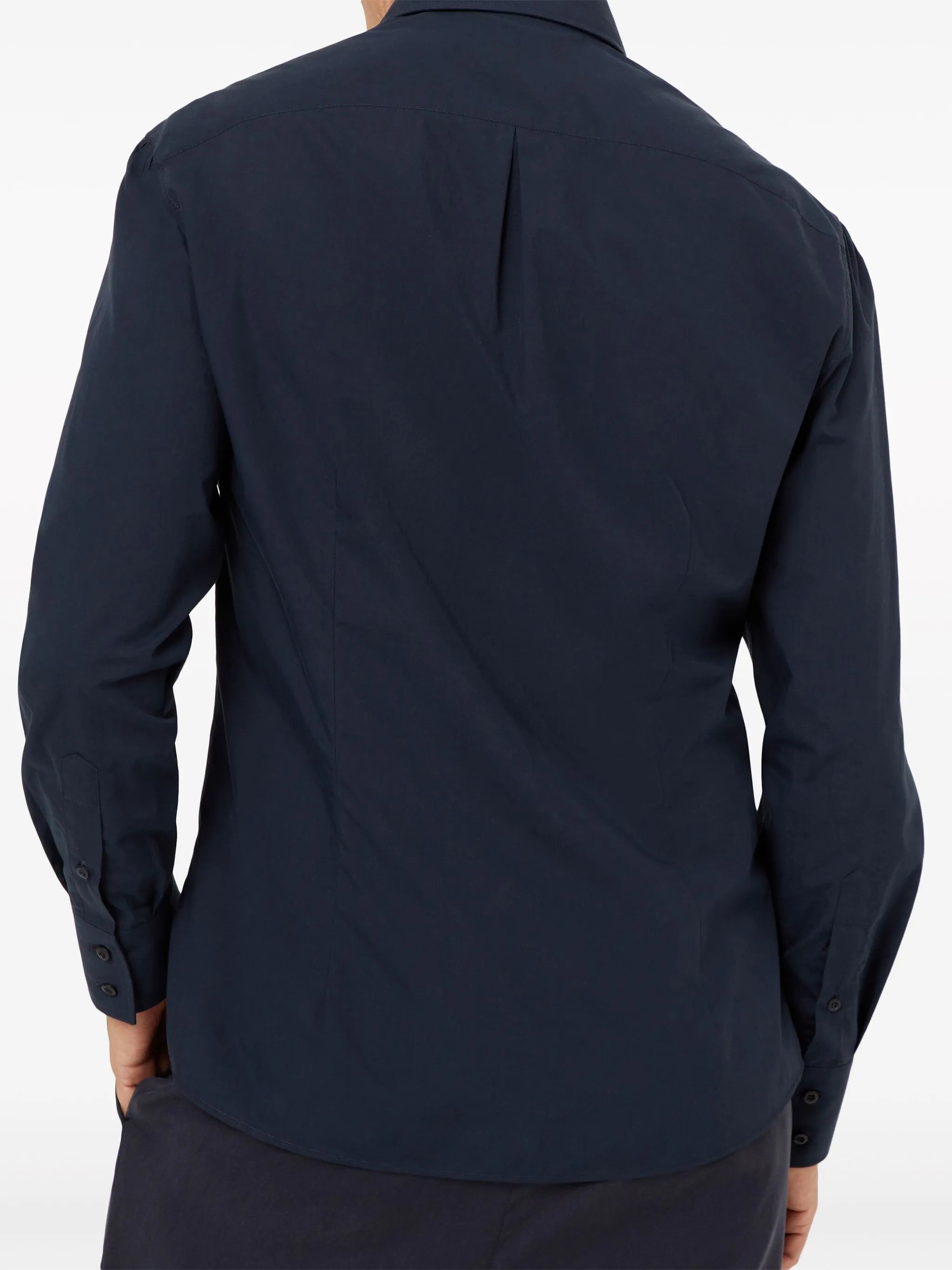 long-sleeve fitted shirt