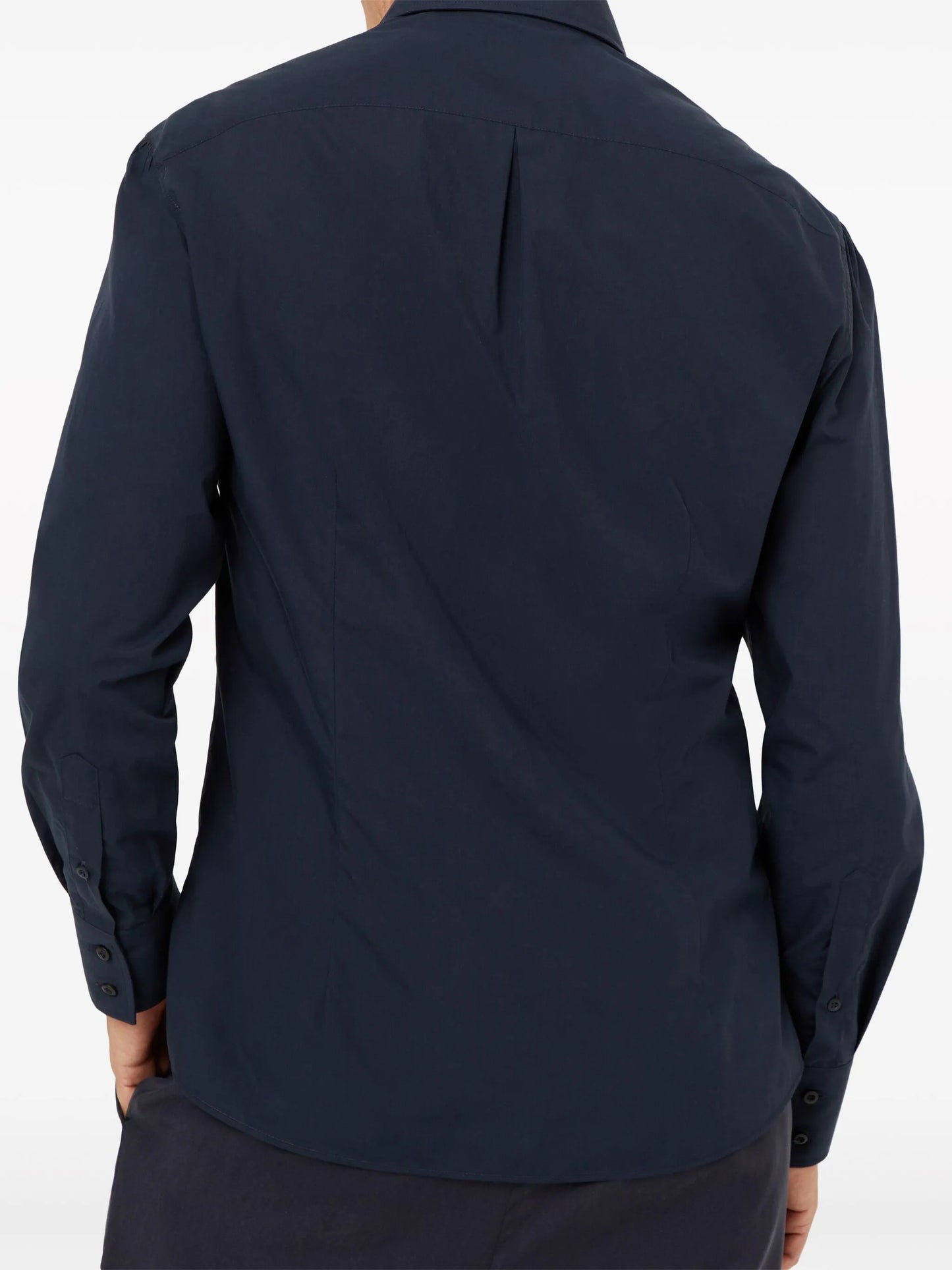 long-sleeve fitted shirt