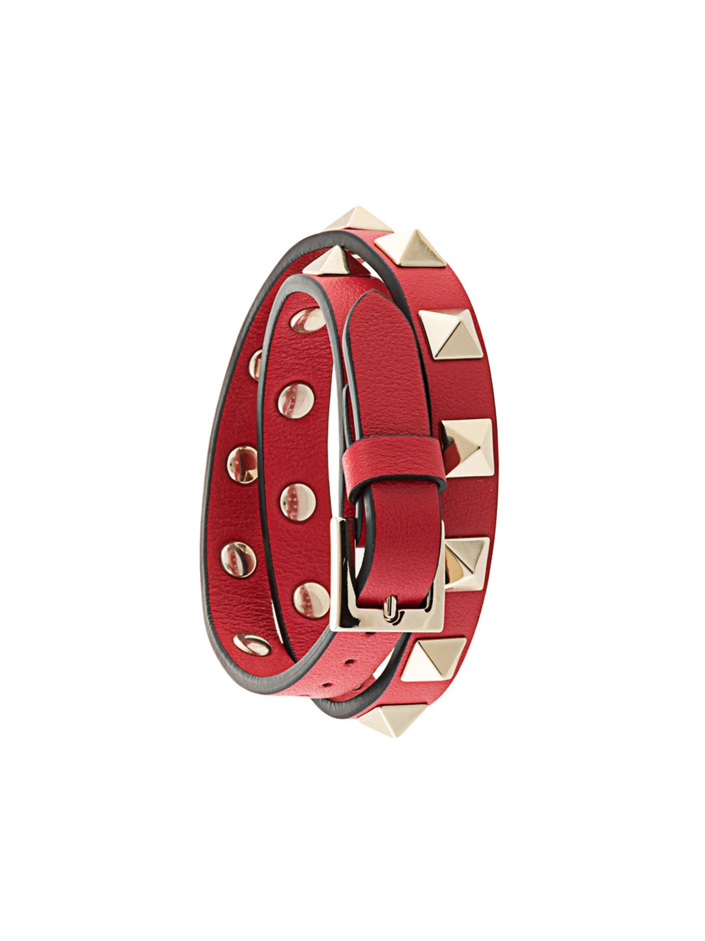 Rockstud double-strap bracelet