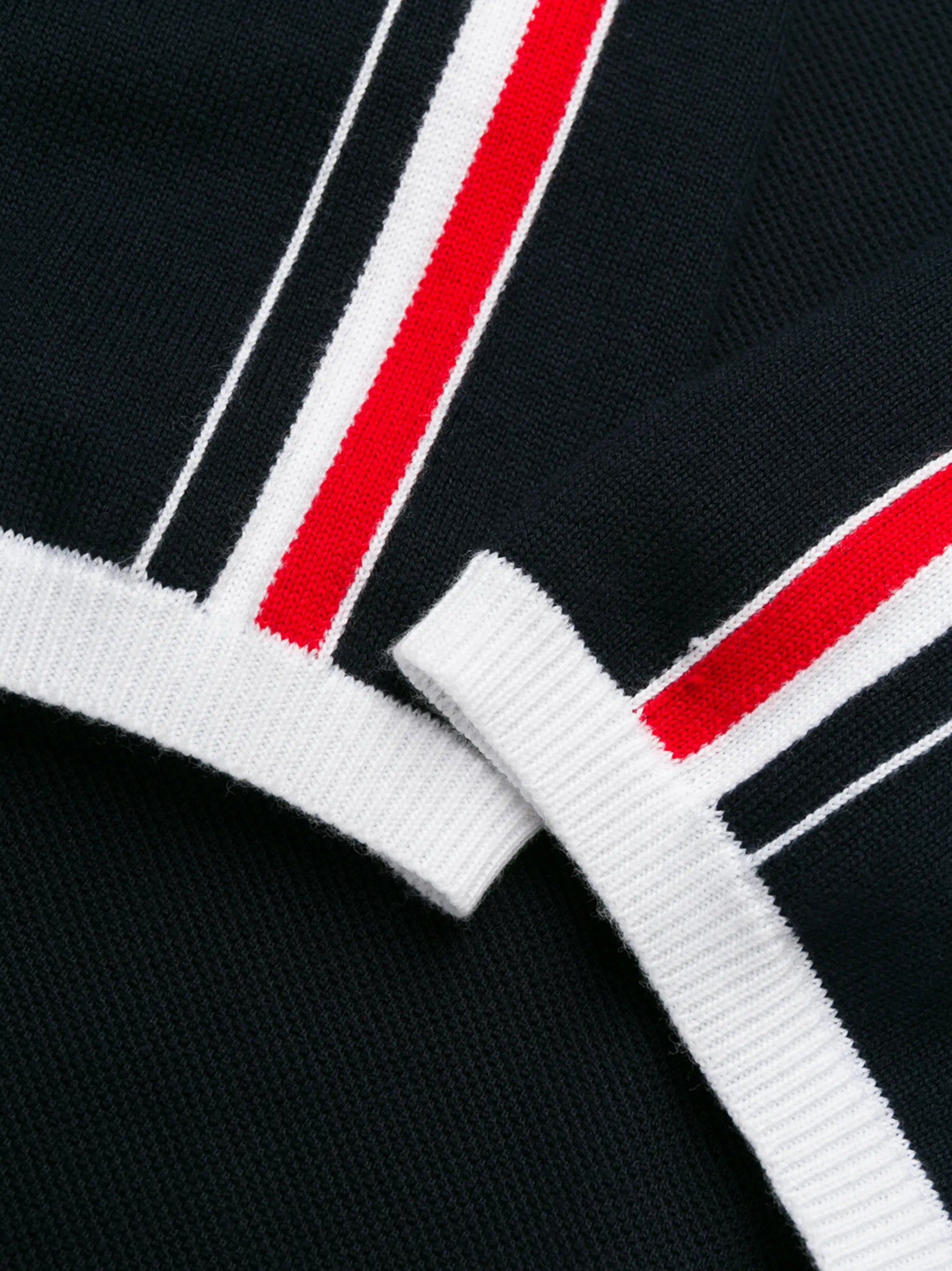 4-Bar stripe raglan-sleeve polo shirt