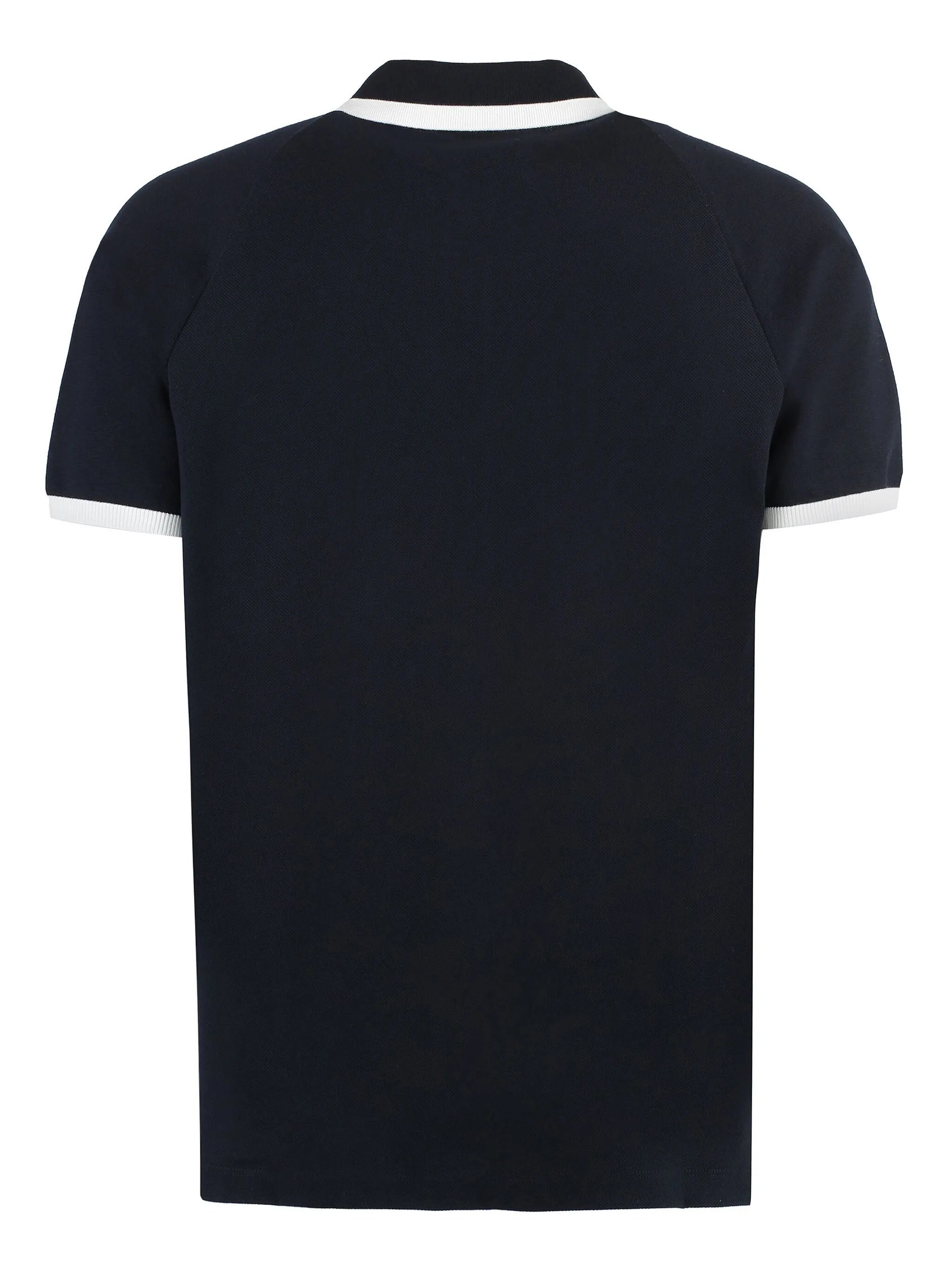4-Bar stripe raglan-sleeve polo shirt