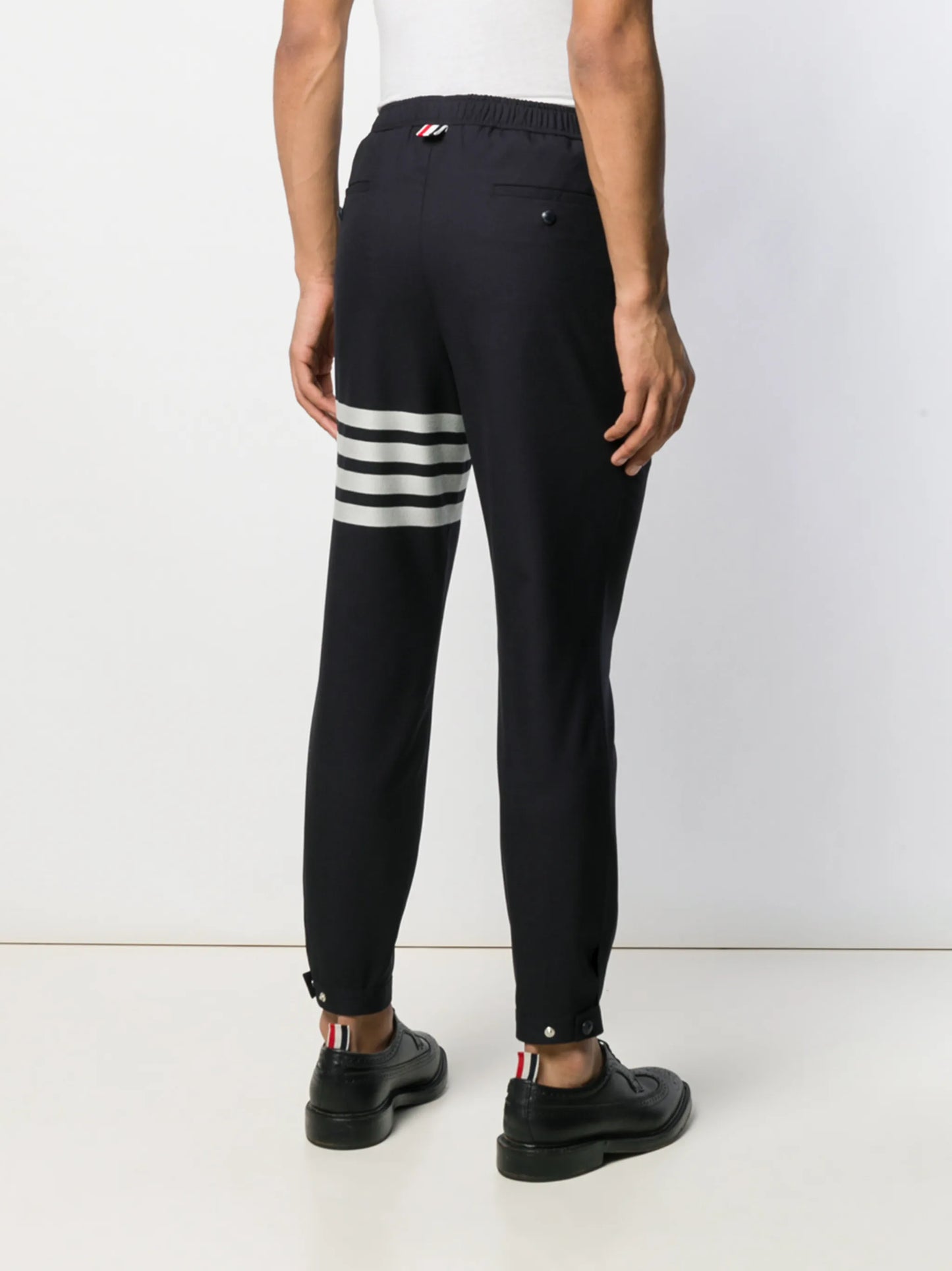 plain weave suiting track pants