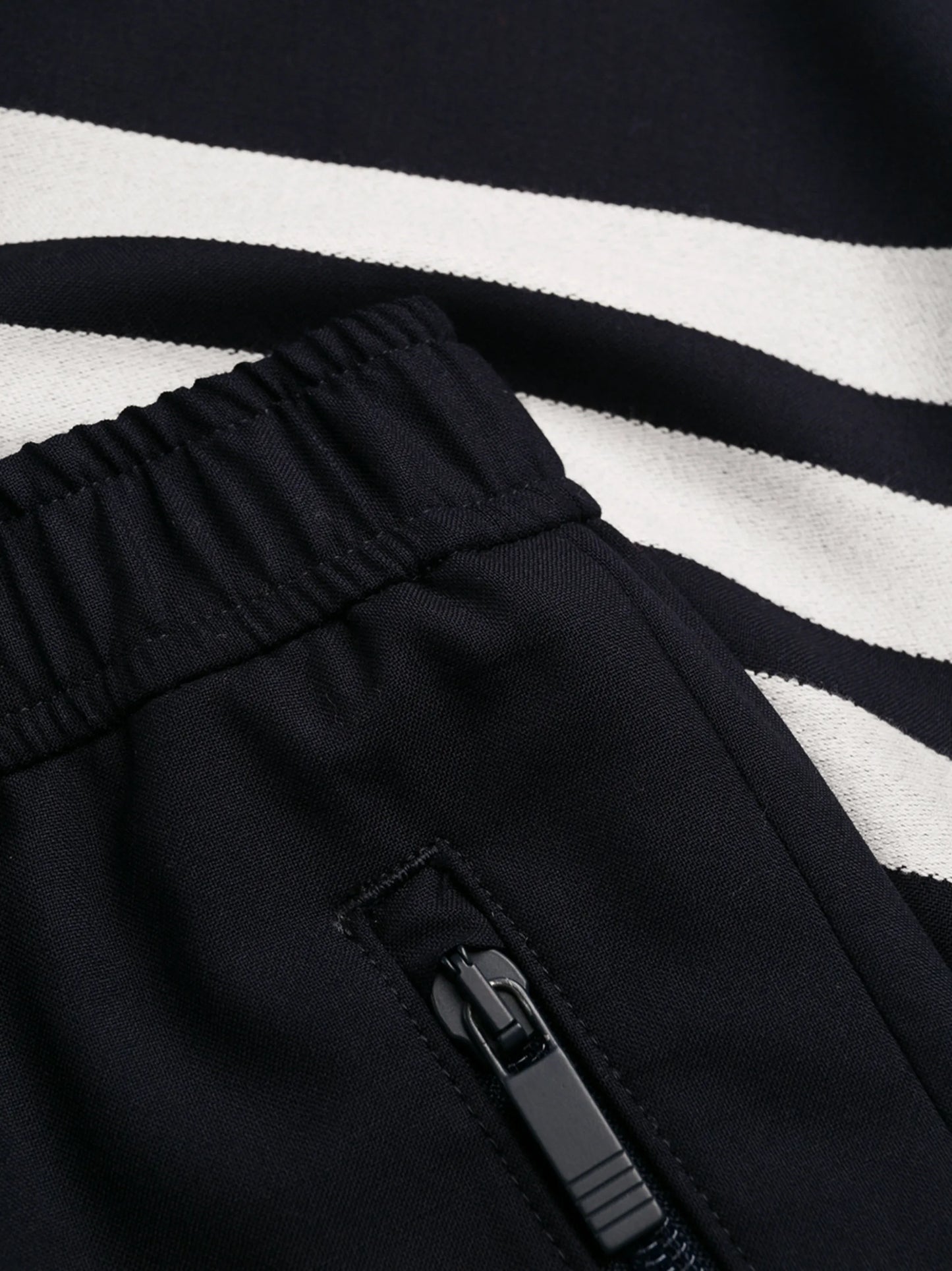 plain weave suiting track pants
