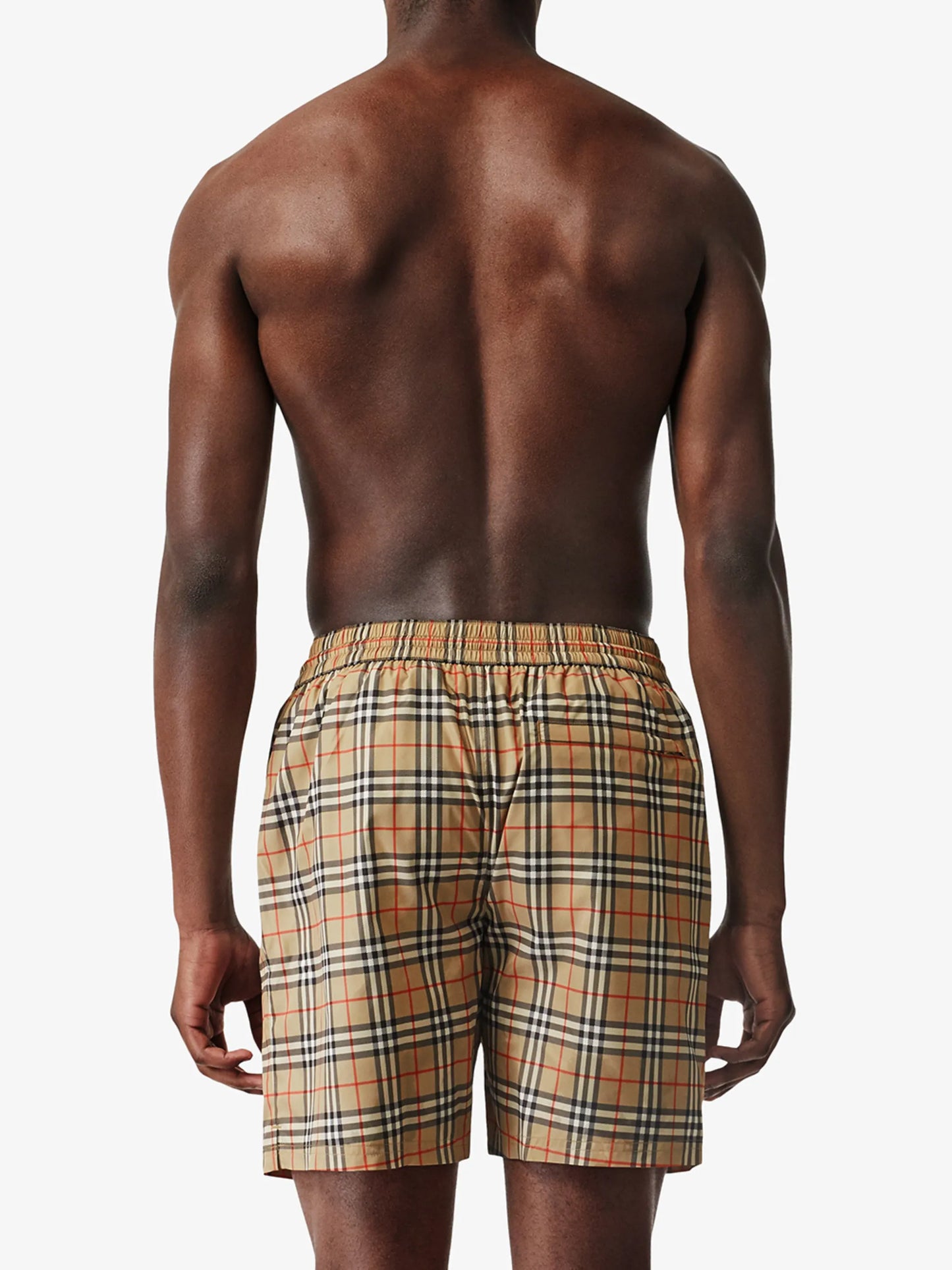 Vintage Check print swim shorts