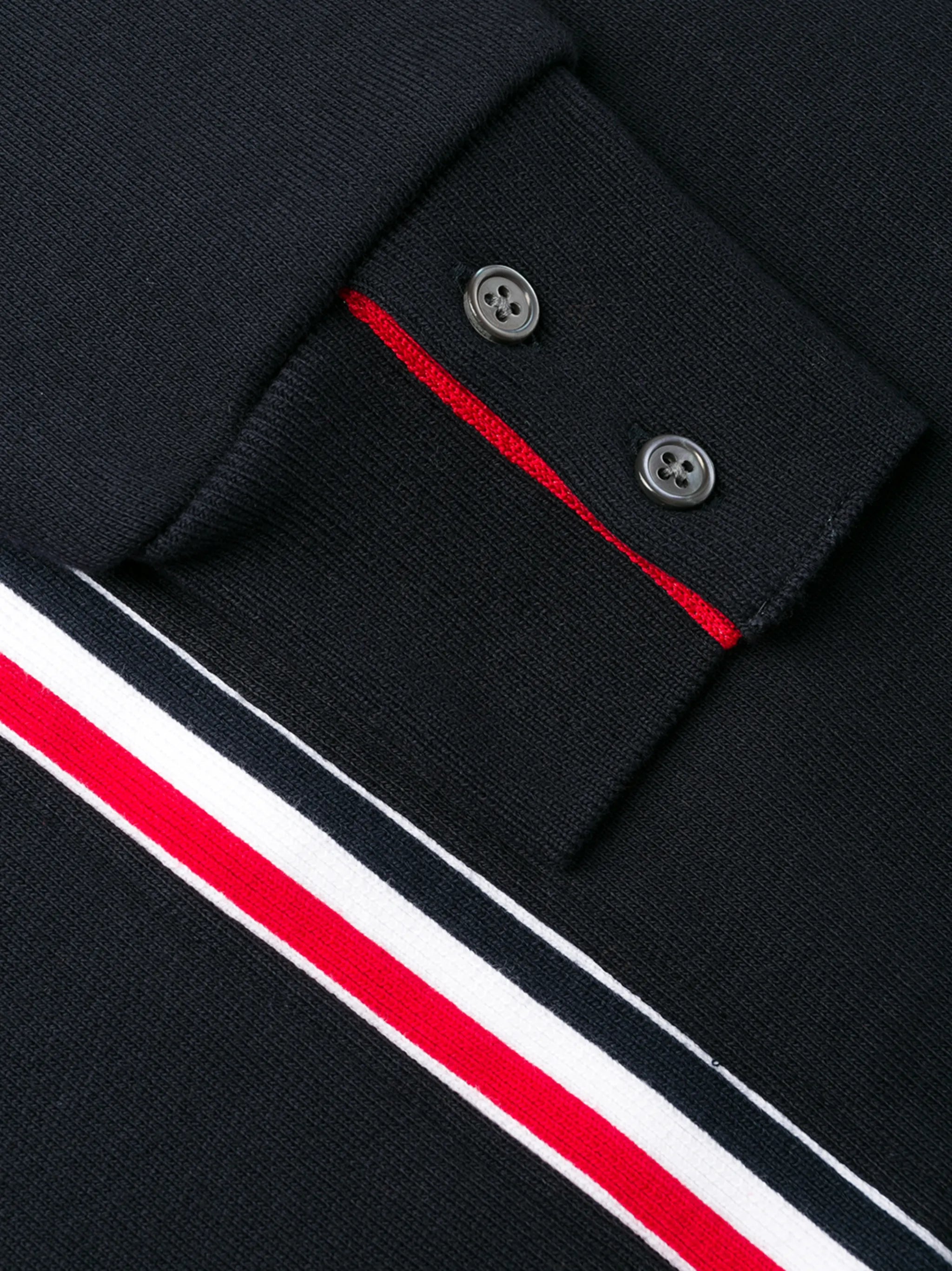 RWB-stripe sweatshirt