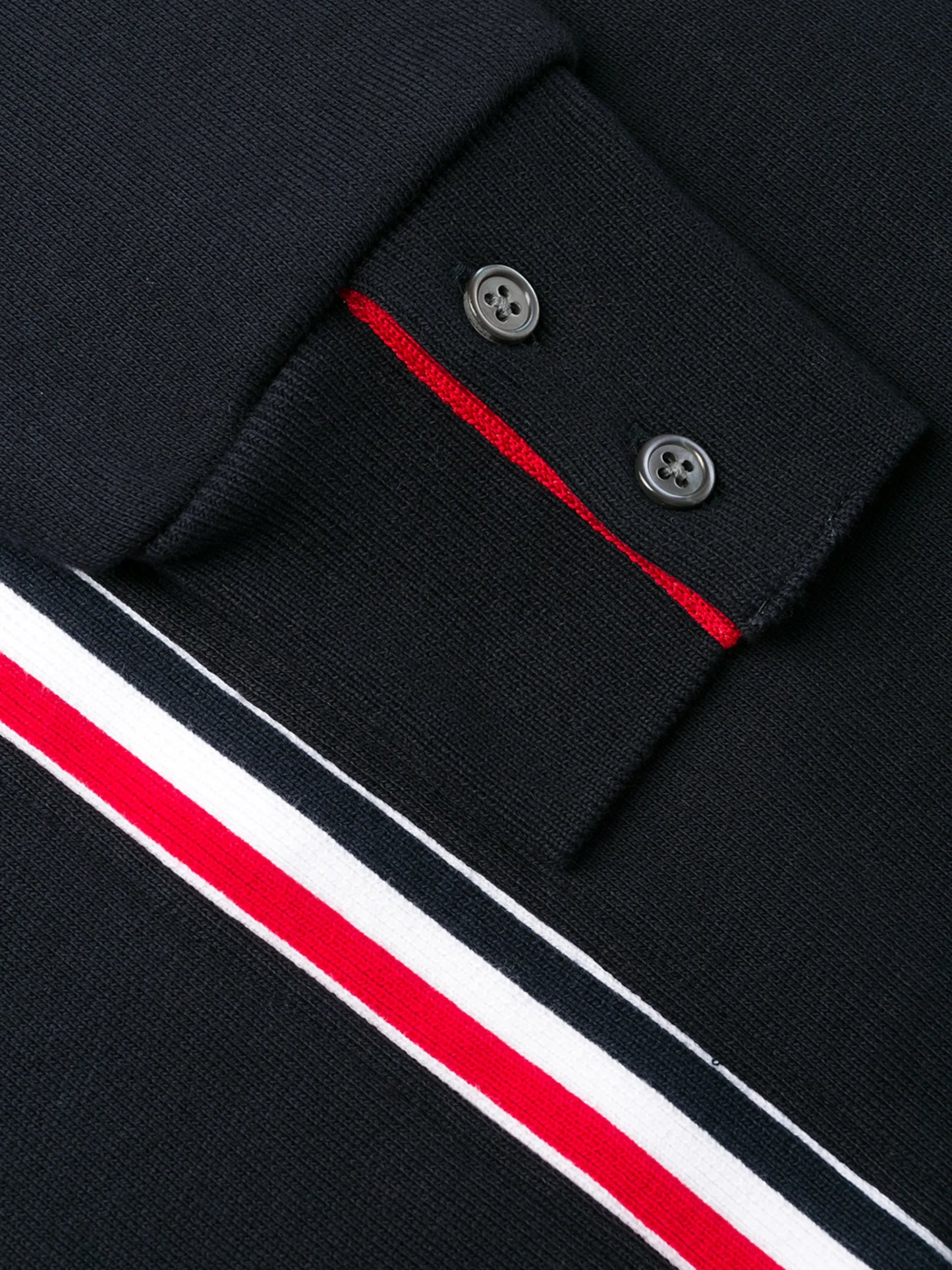 RWB-stripe sweatshirt