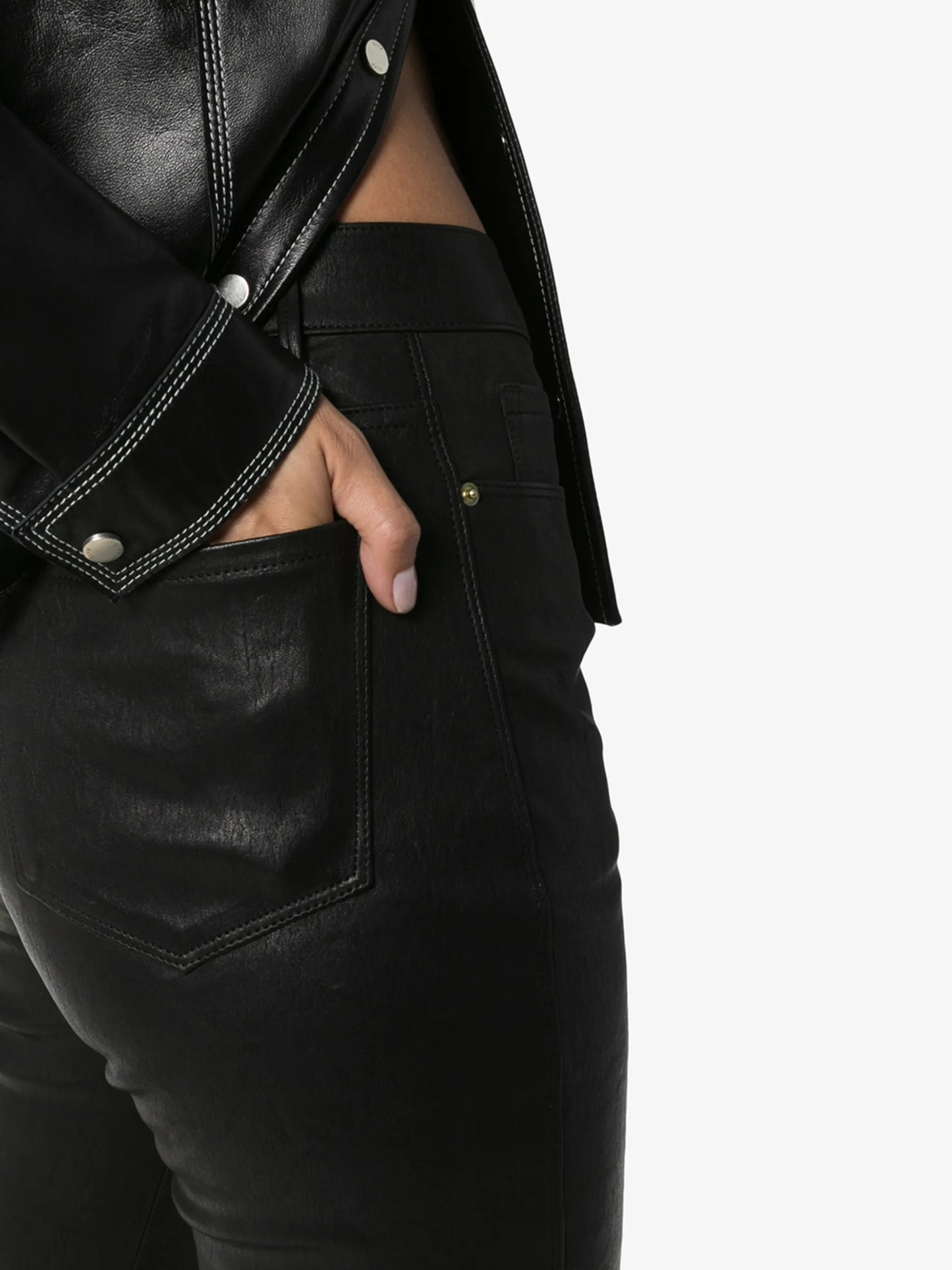Le Sylvie skinny leather trousers