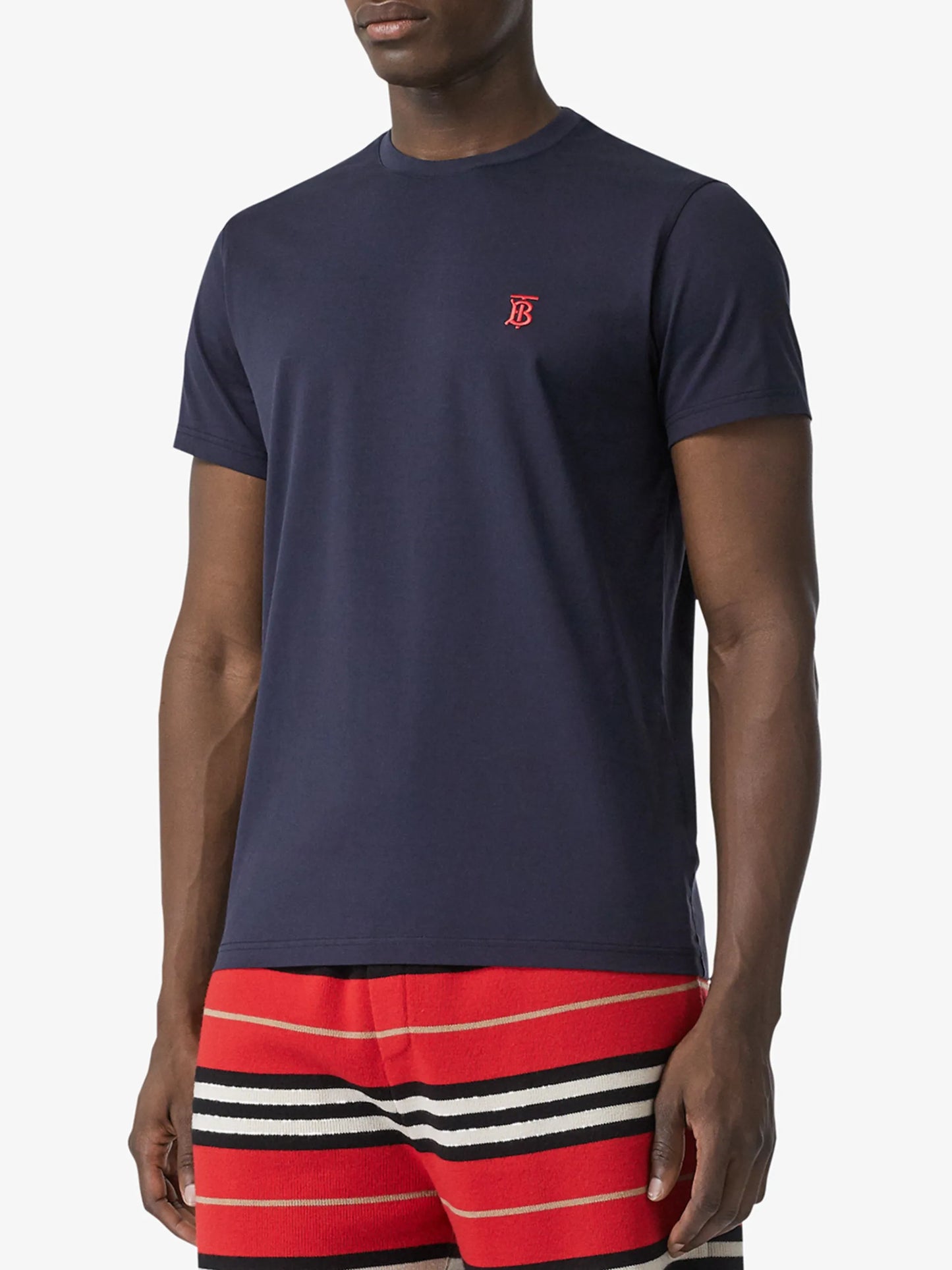embroidered Monogram motif T-shirt