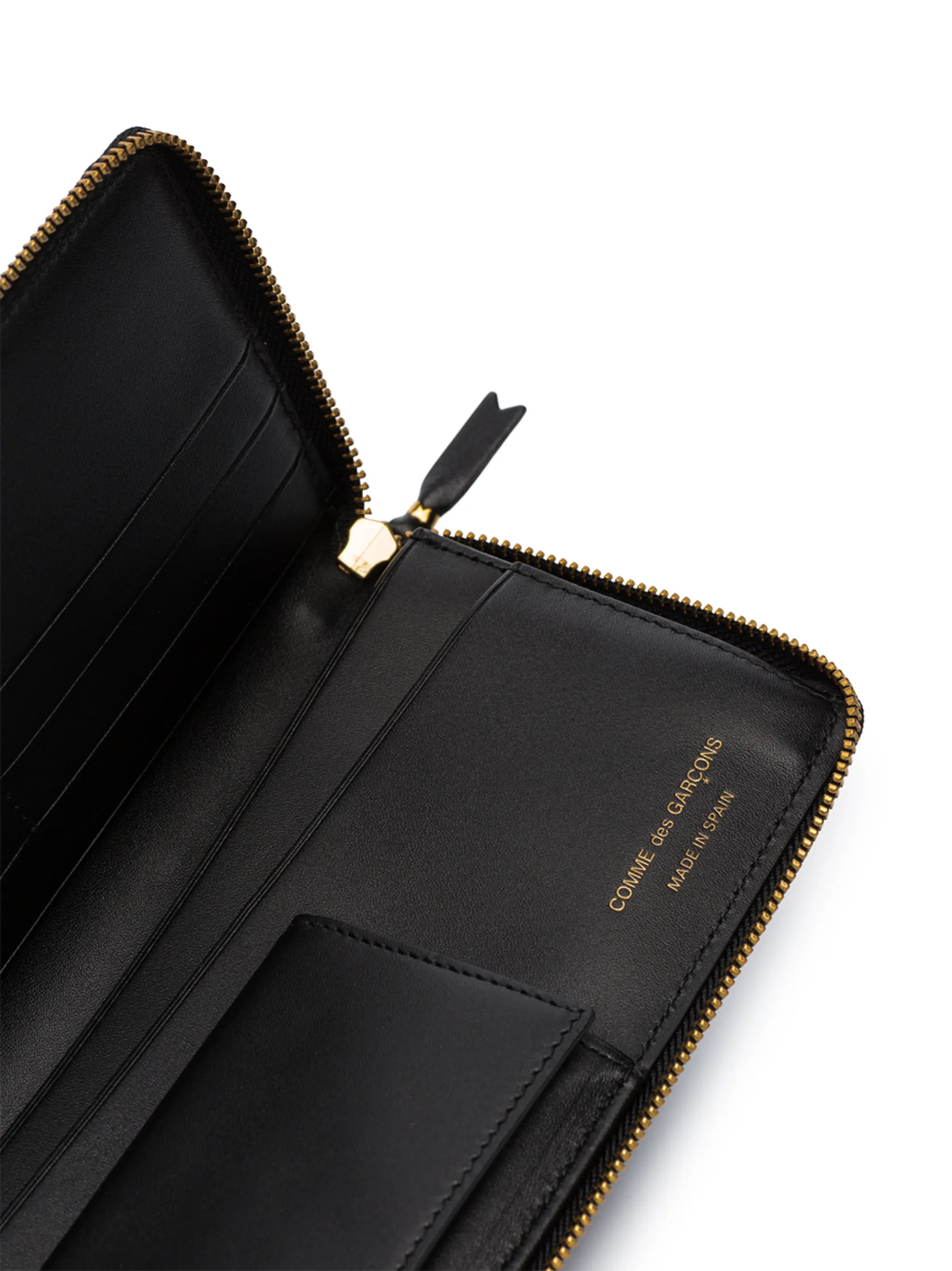 logo-print leather wallet
