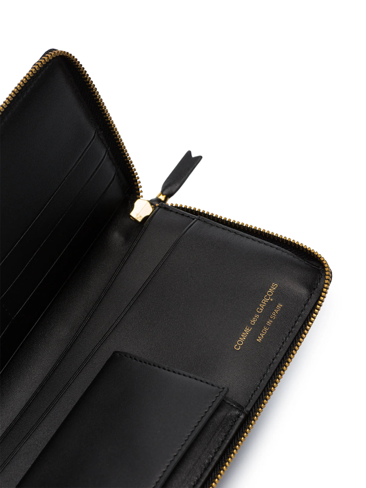 logo-print leather wallet