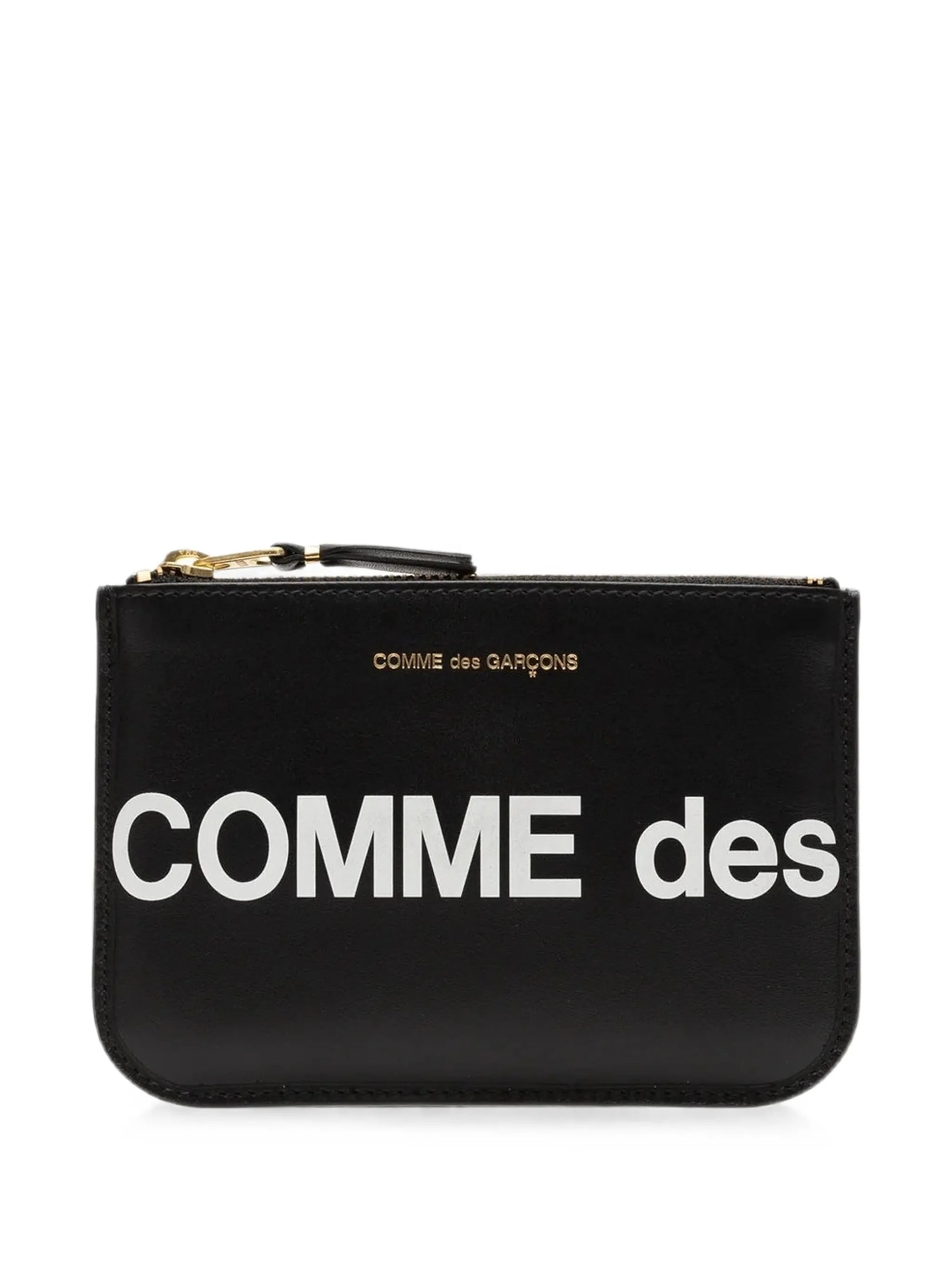 Huge logo leather wallet