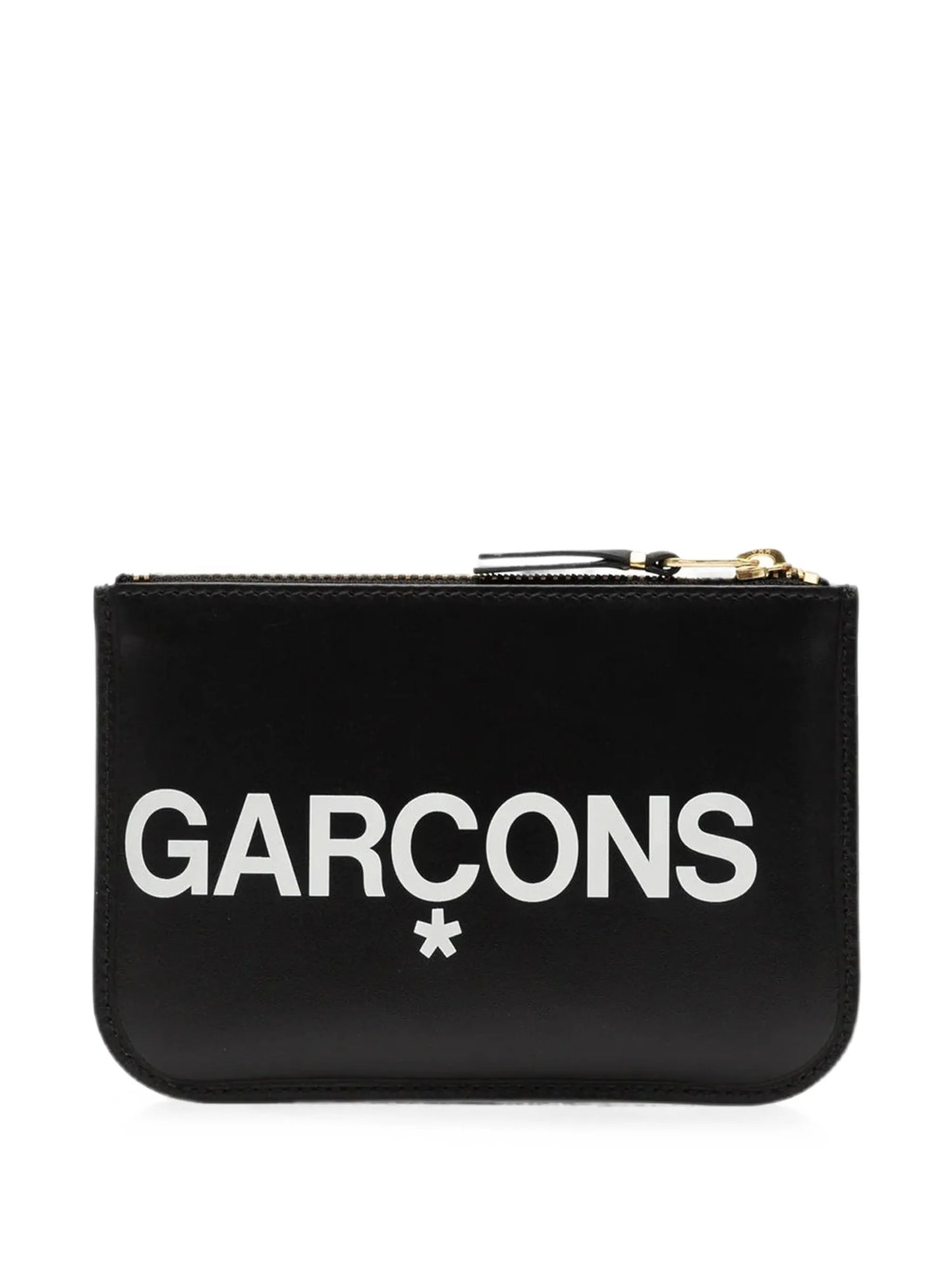 Huge logo leather wallet