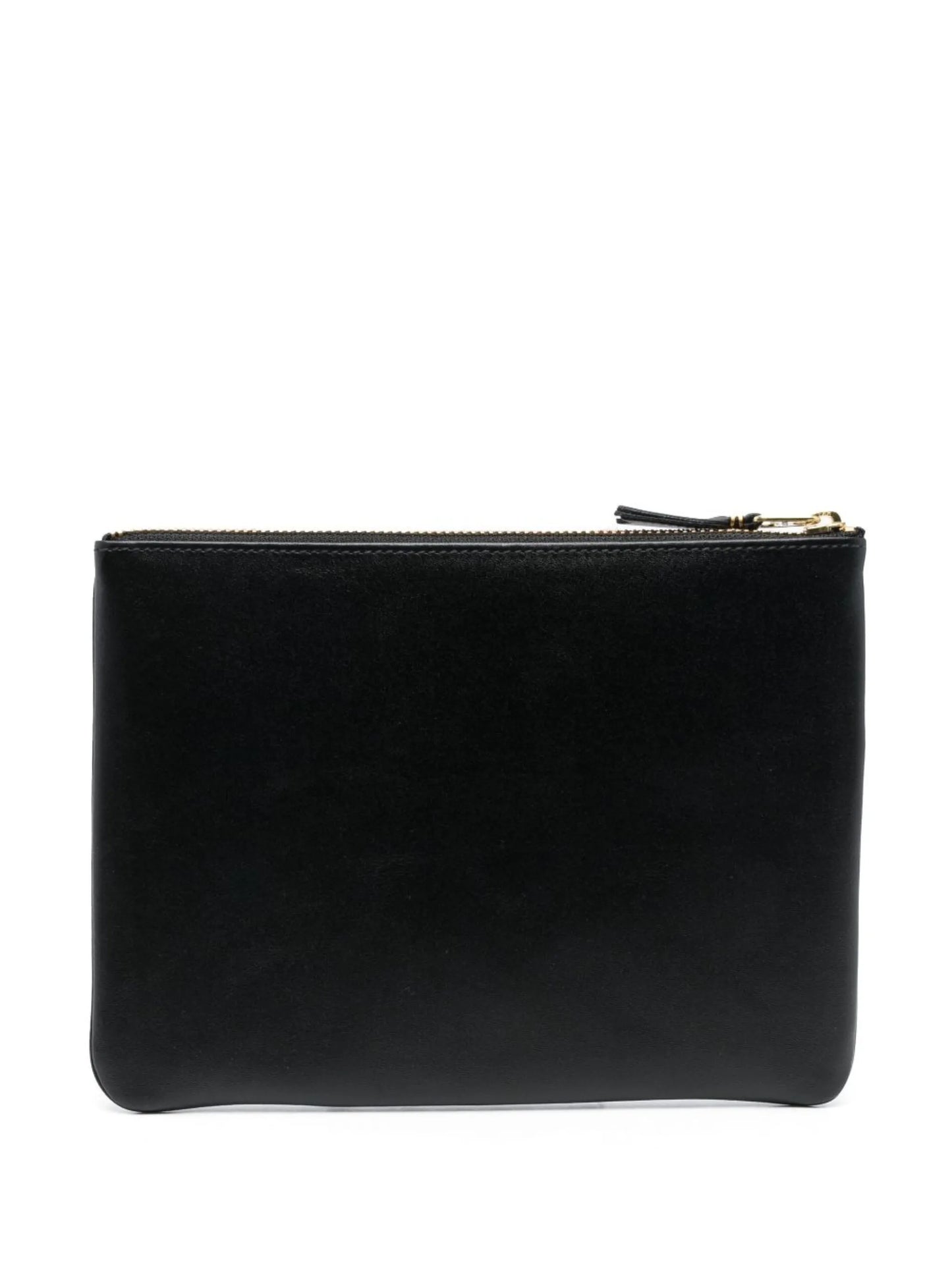 logo-print leather pouch