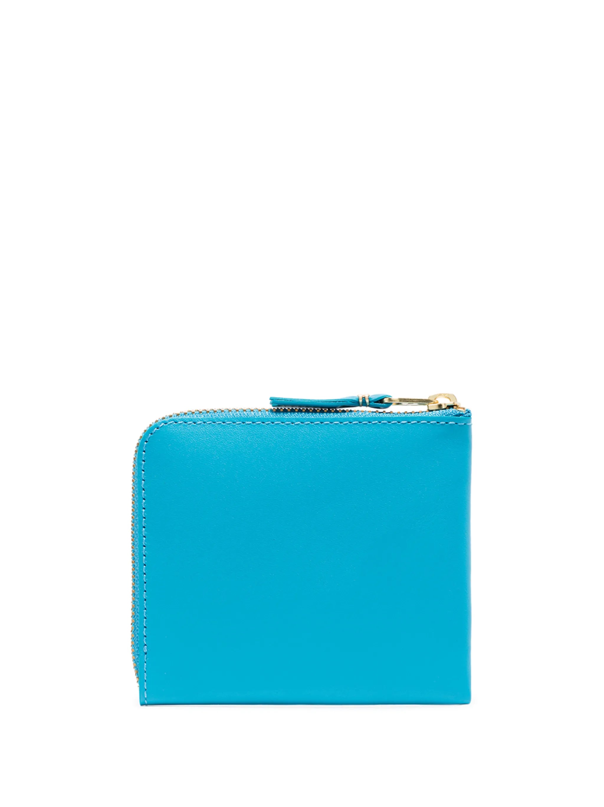 zip-around leather wallet