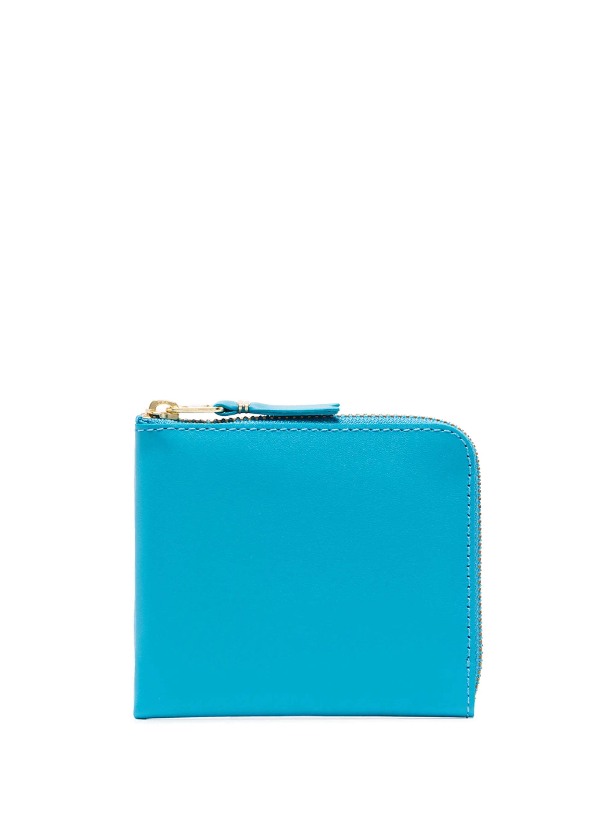 zip-around leather wallet