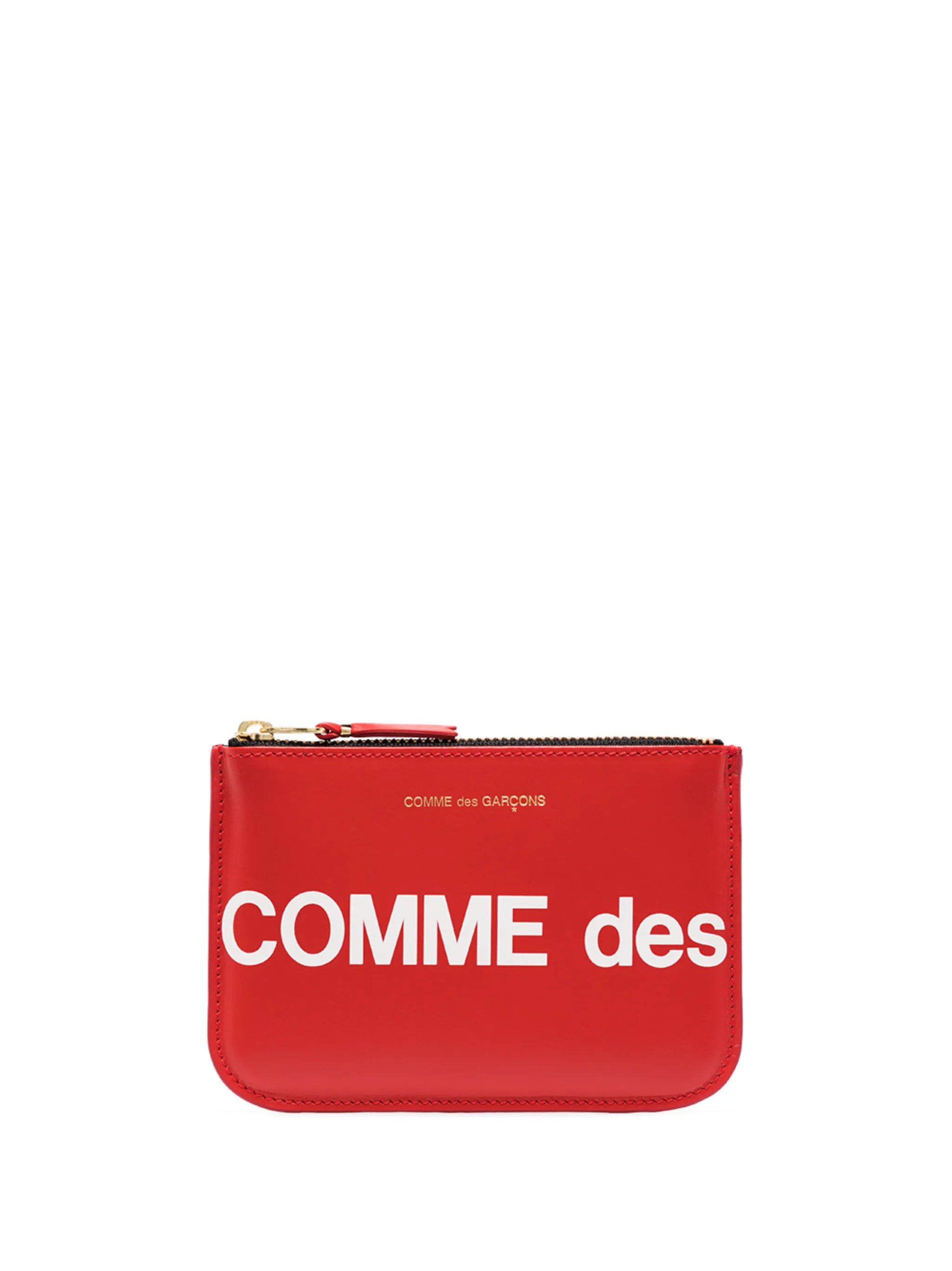 small logo-print pouch