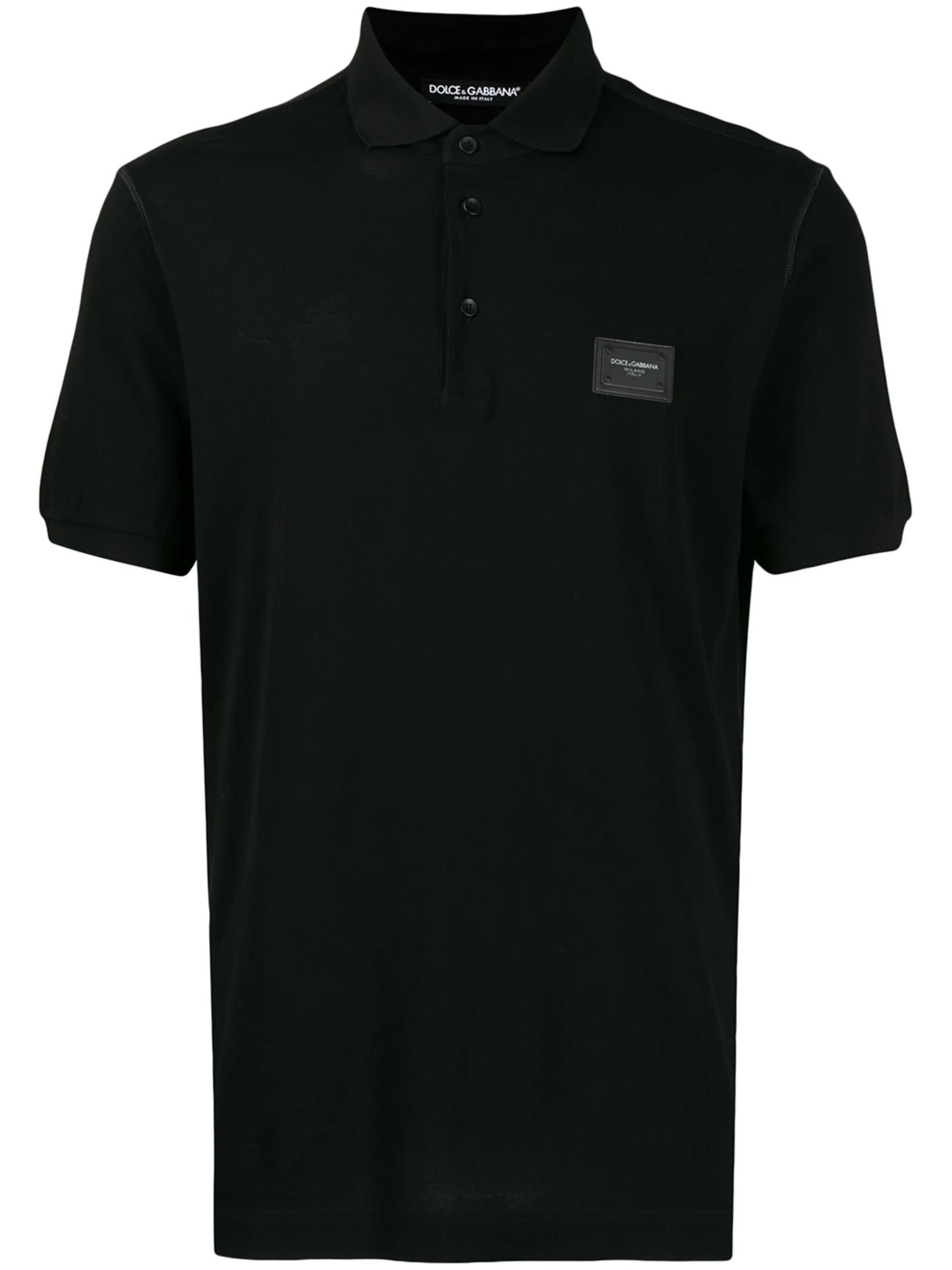 logo-tag piqué polo shirt