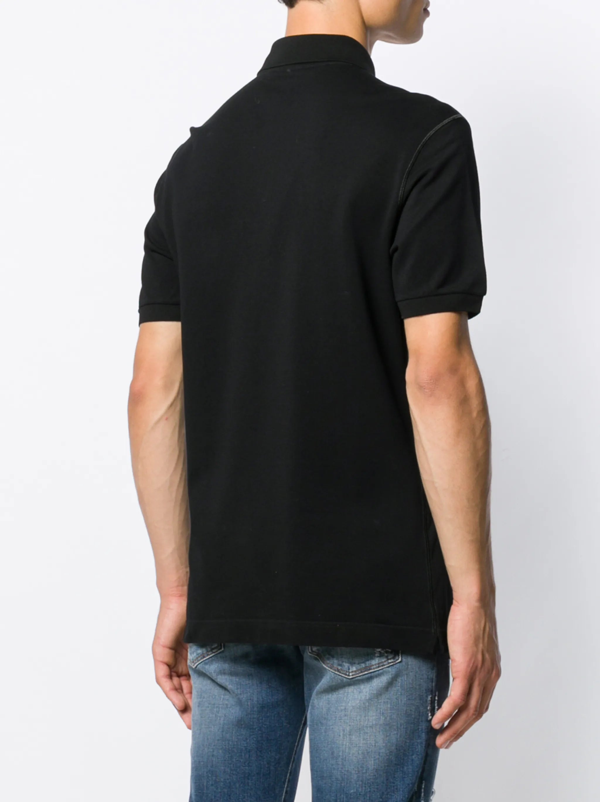 logo-tag piqué polo shirt