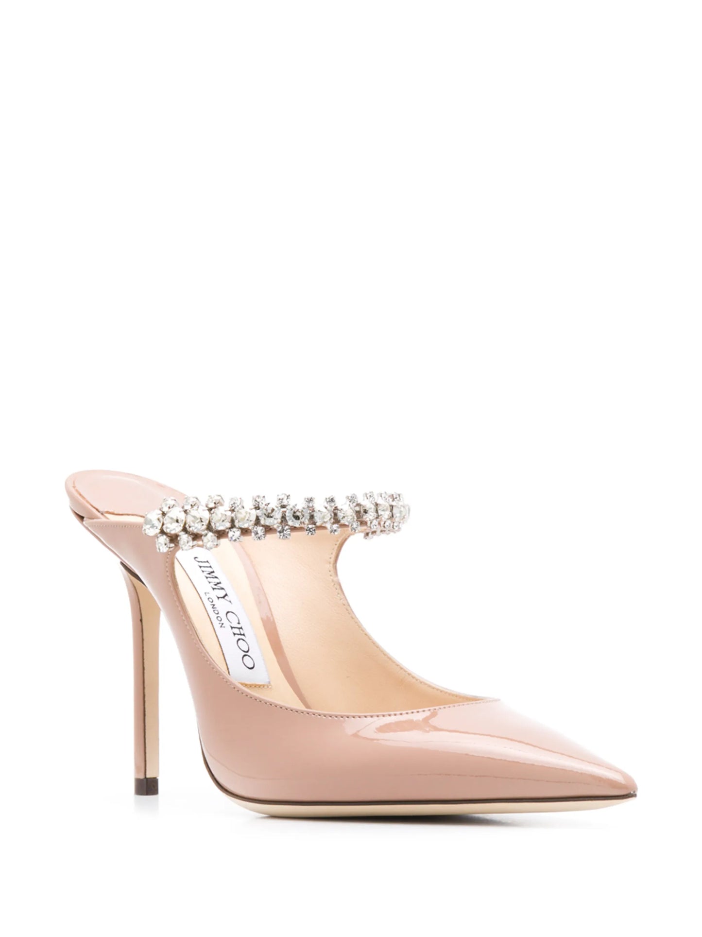 Bing 100 crystal-embellished heeled mules
