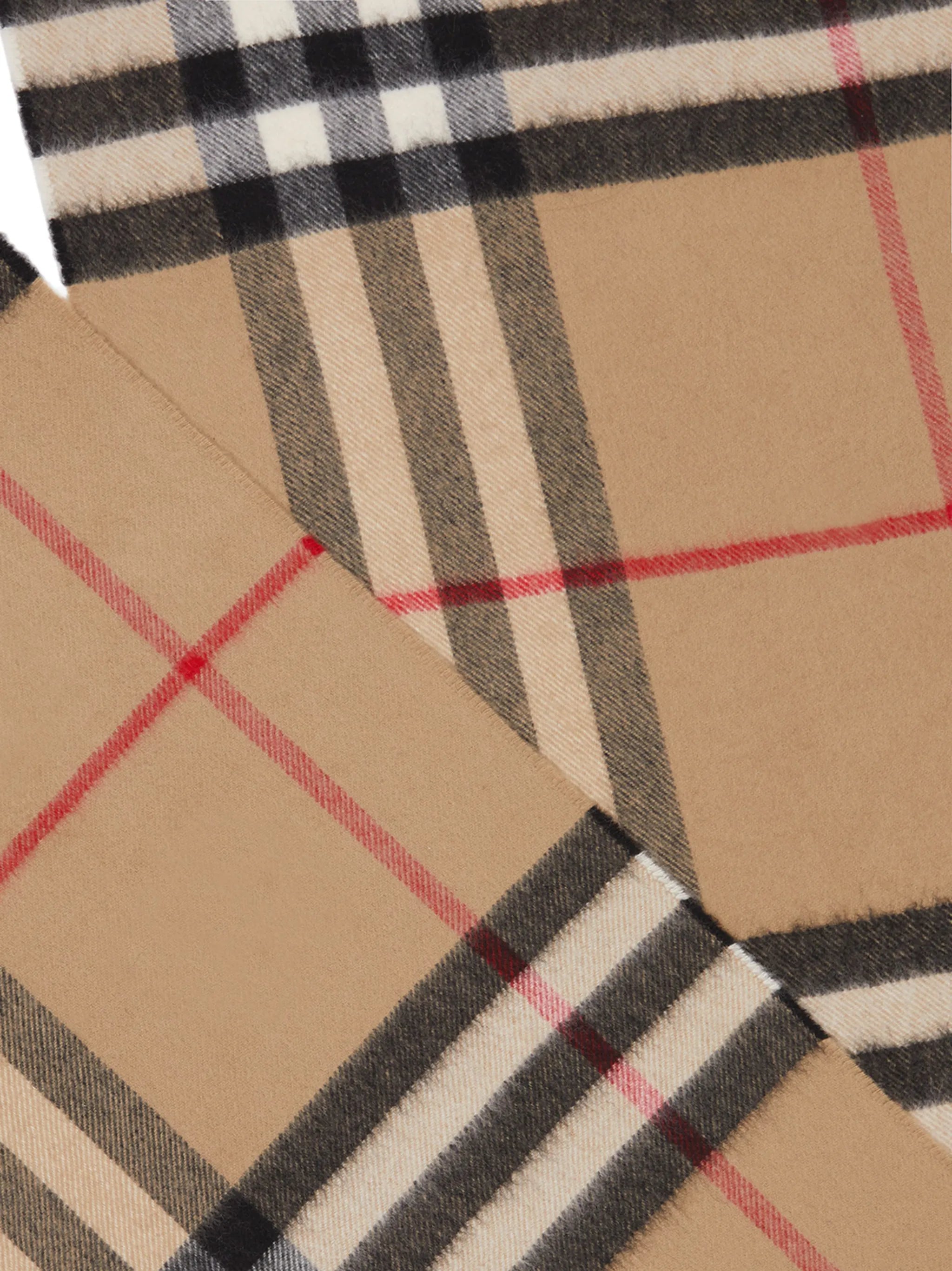 classic check cashmere scarf