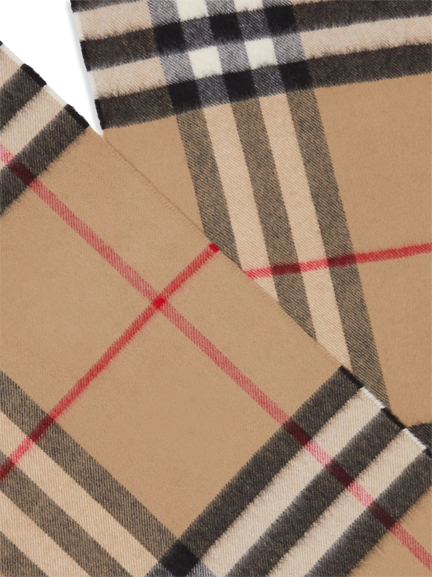 classic check cashmere scarf