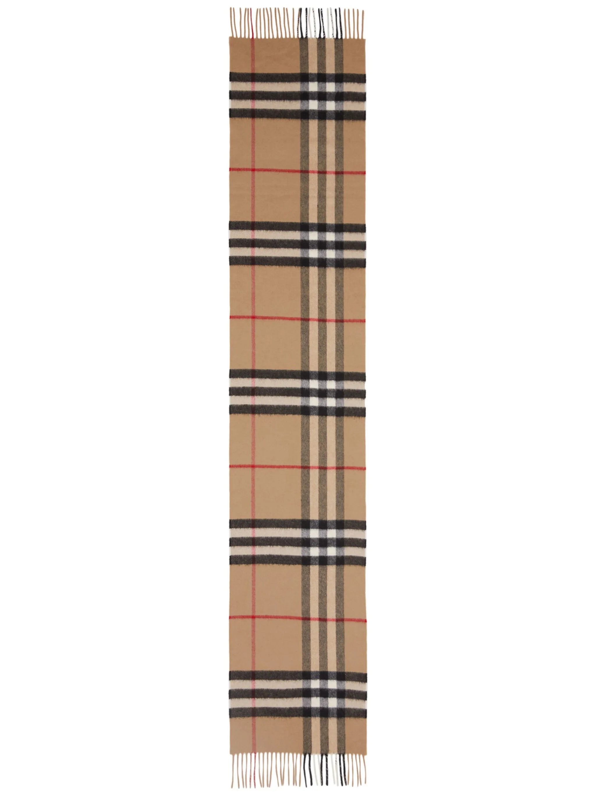 classic check cashmere scarf