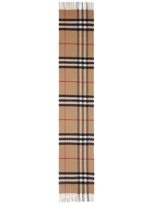 classic check cashmere scarf