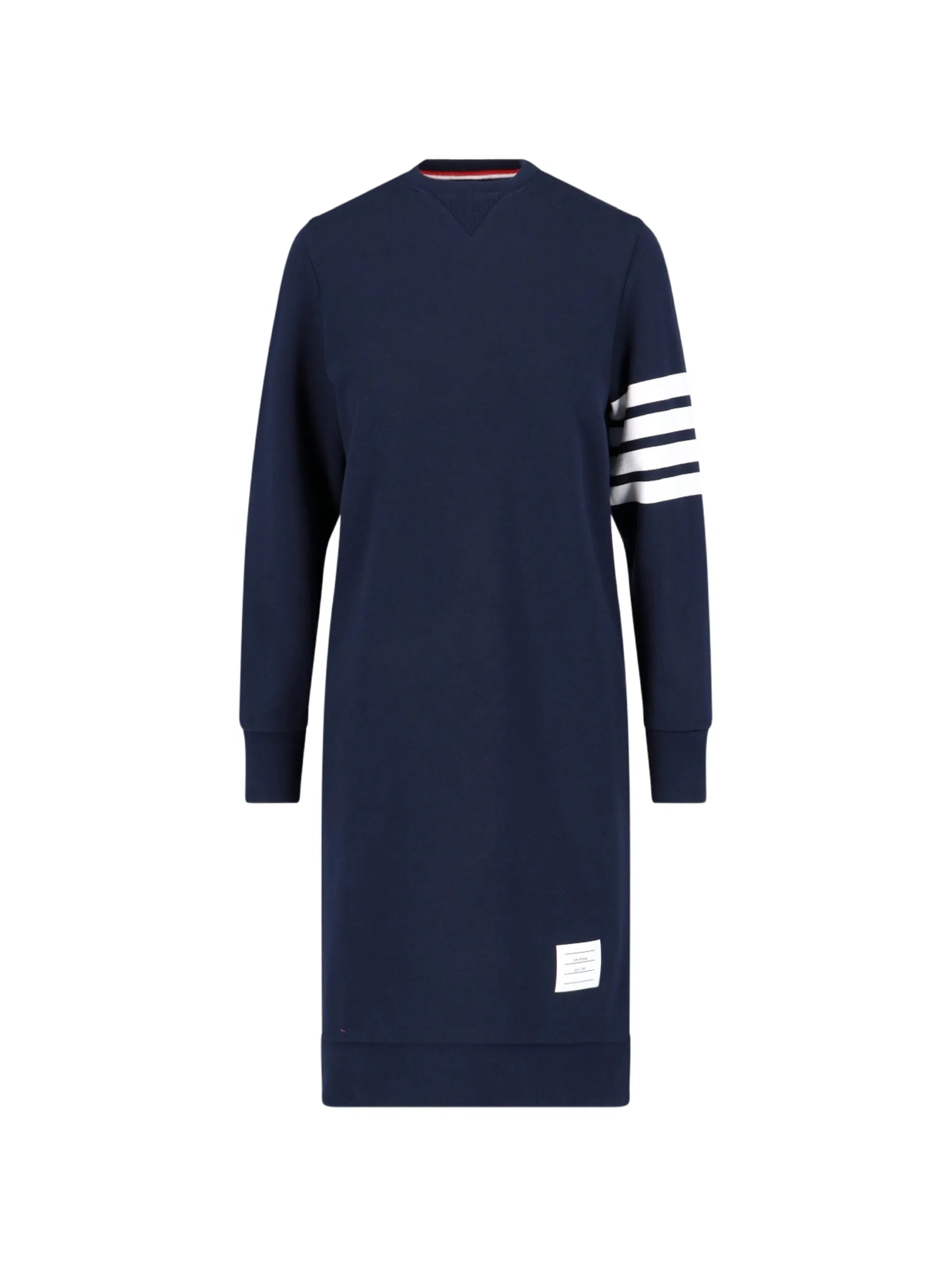 4-Bar stripe midi dress