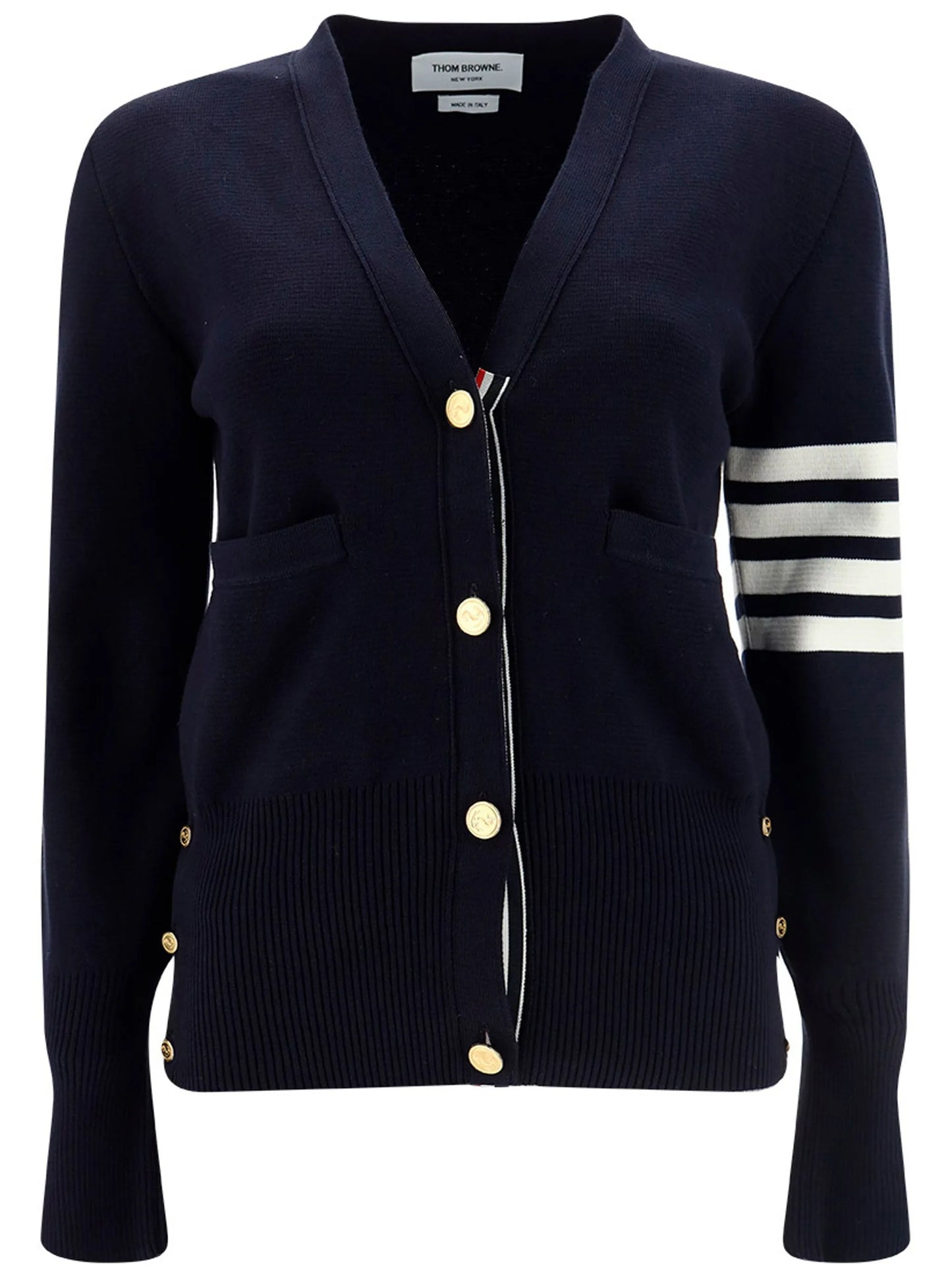 4-Bar stripe cardigan