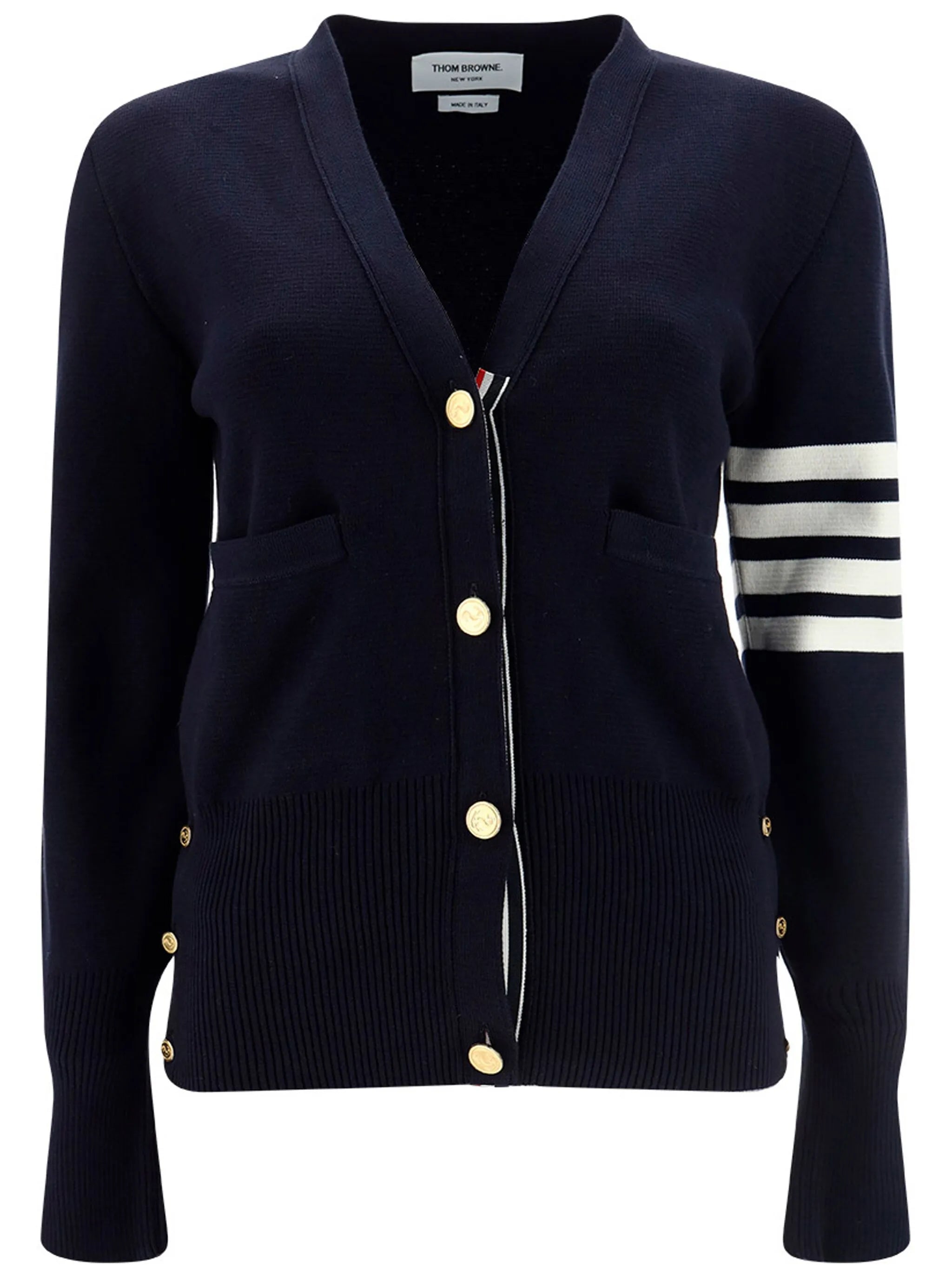 cotton crepe Milano 4-Bar cardigan