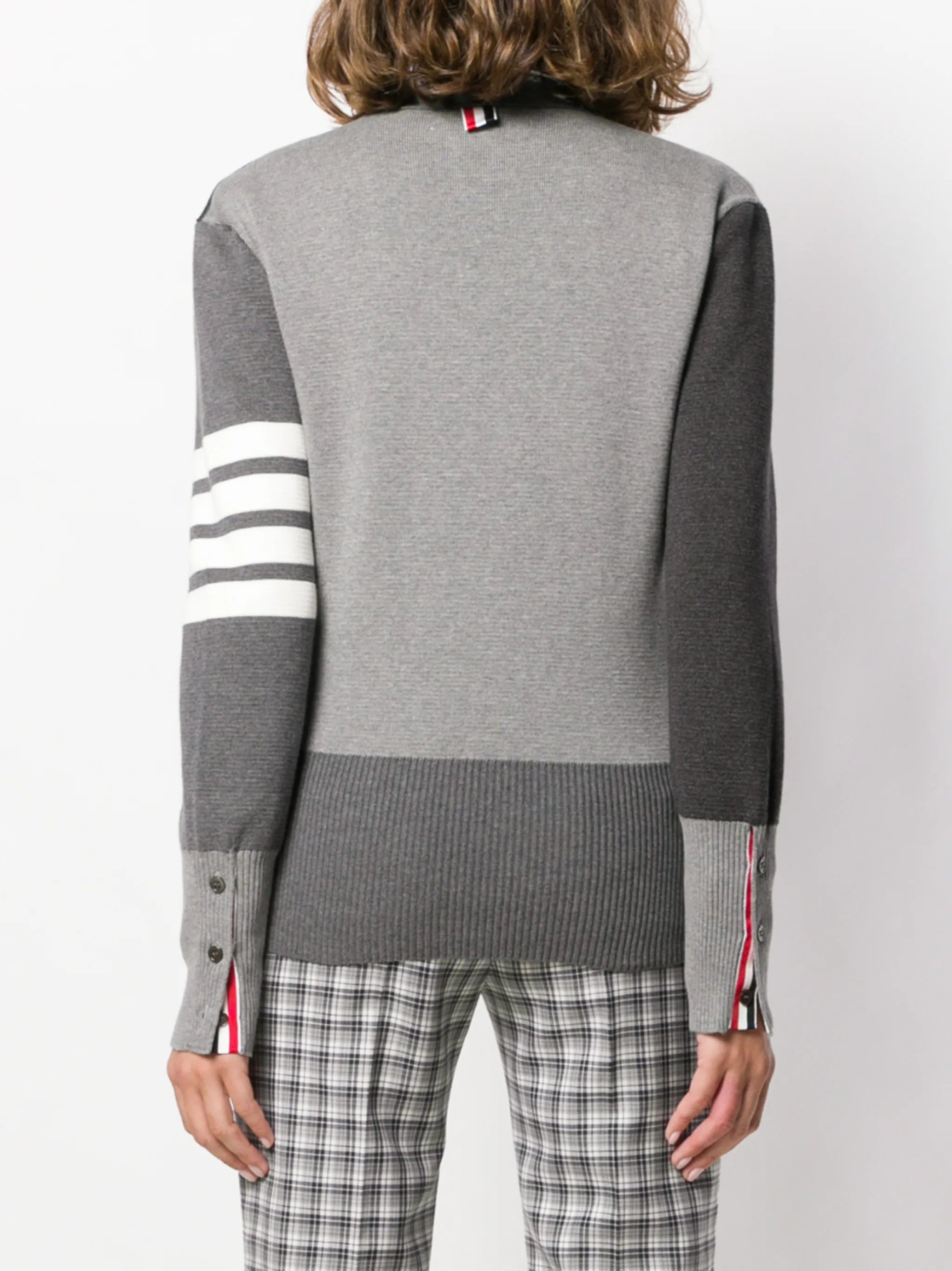 Funmix 4-Bar v-neck cardigan