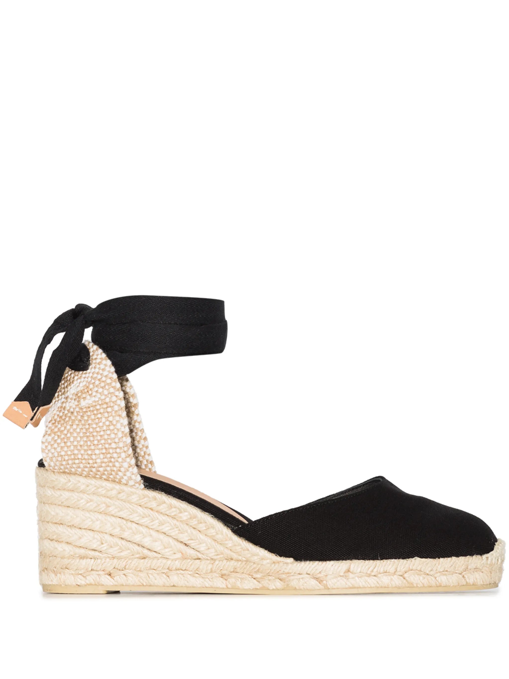 Carina 60 ankle-tie wedge sandals