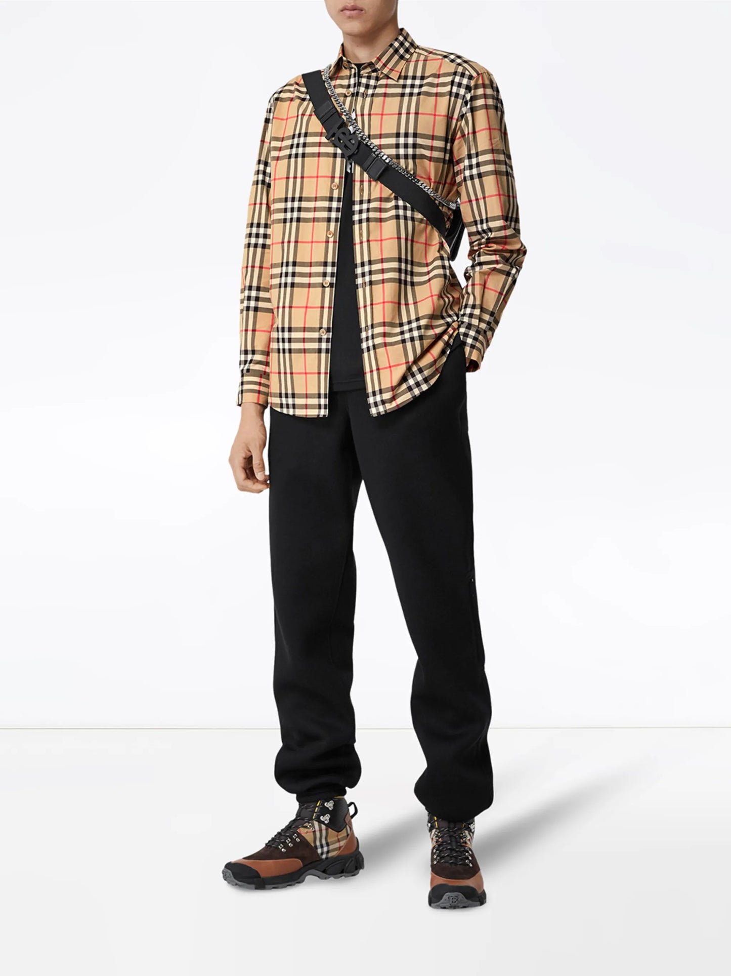 check cotton poplin shirt