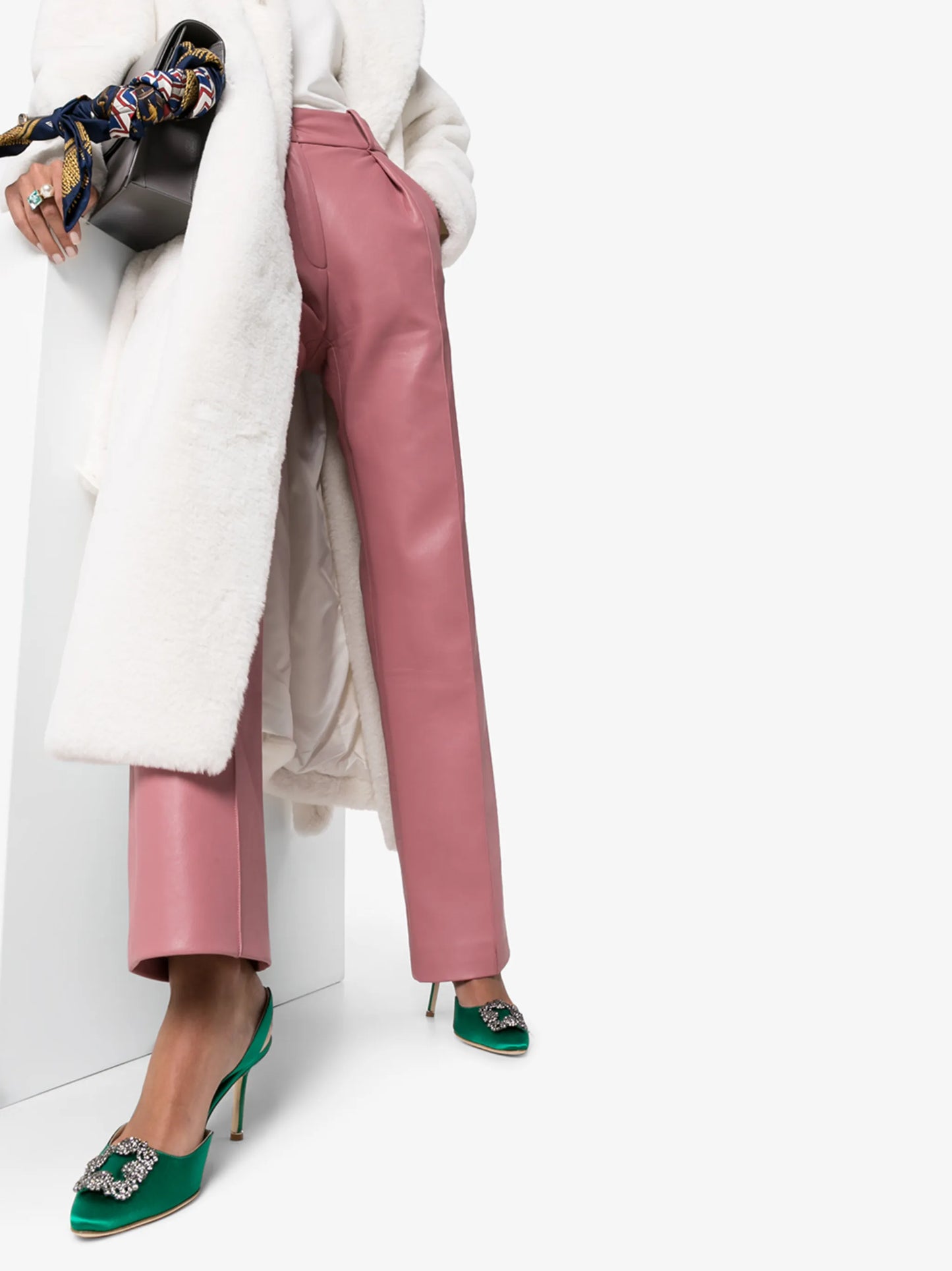 Hangisi 70mm slingback pumps