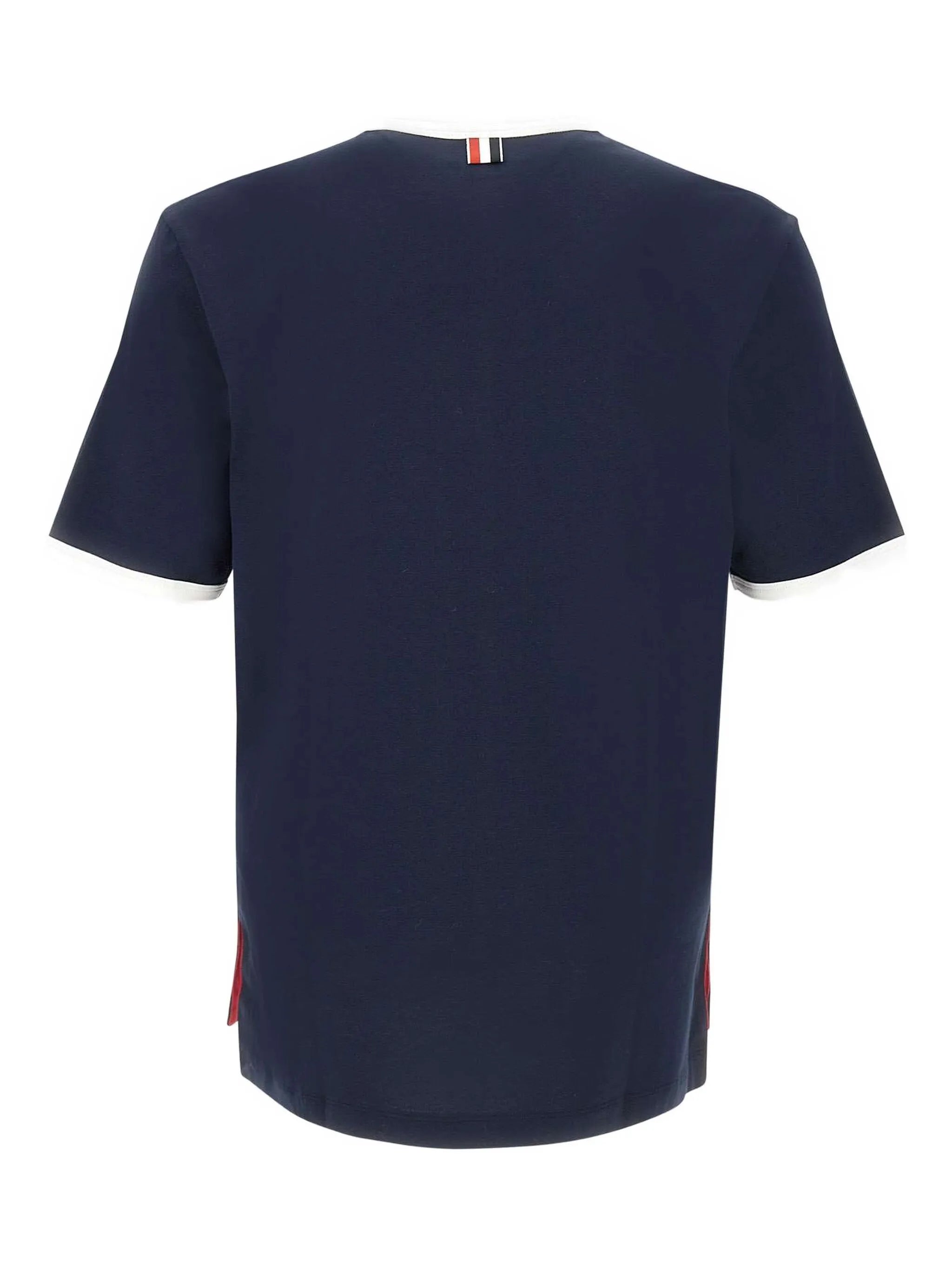 contrasting-trim T-shirt
