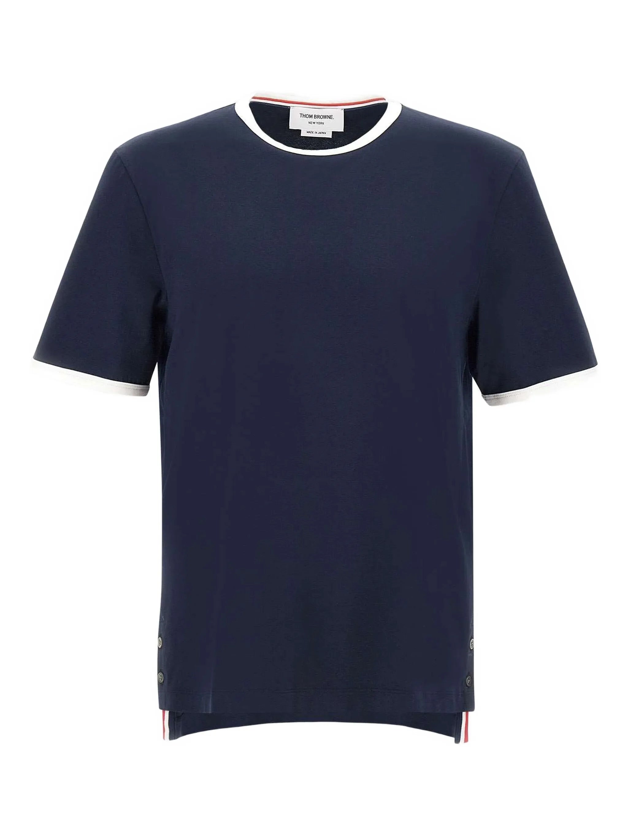 contrasting-trim T-shirt