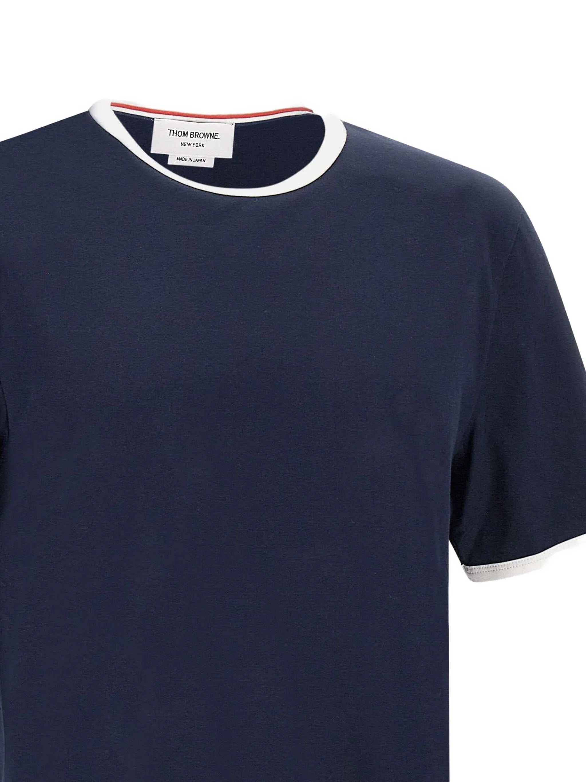 contrasting-trim T-shirt