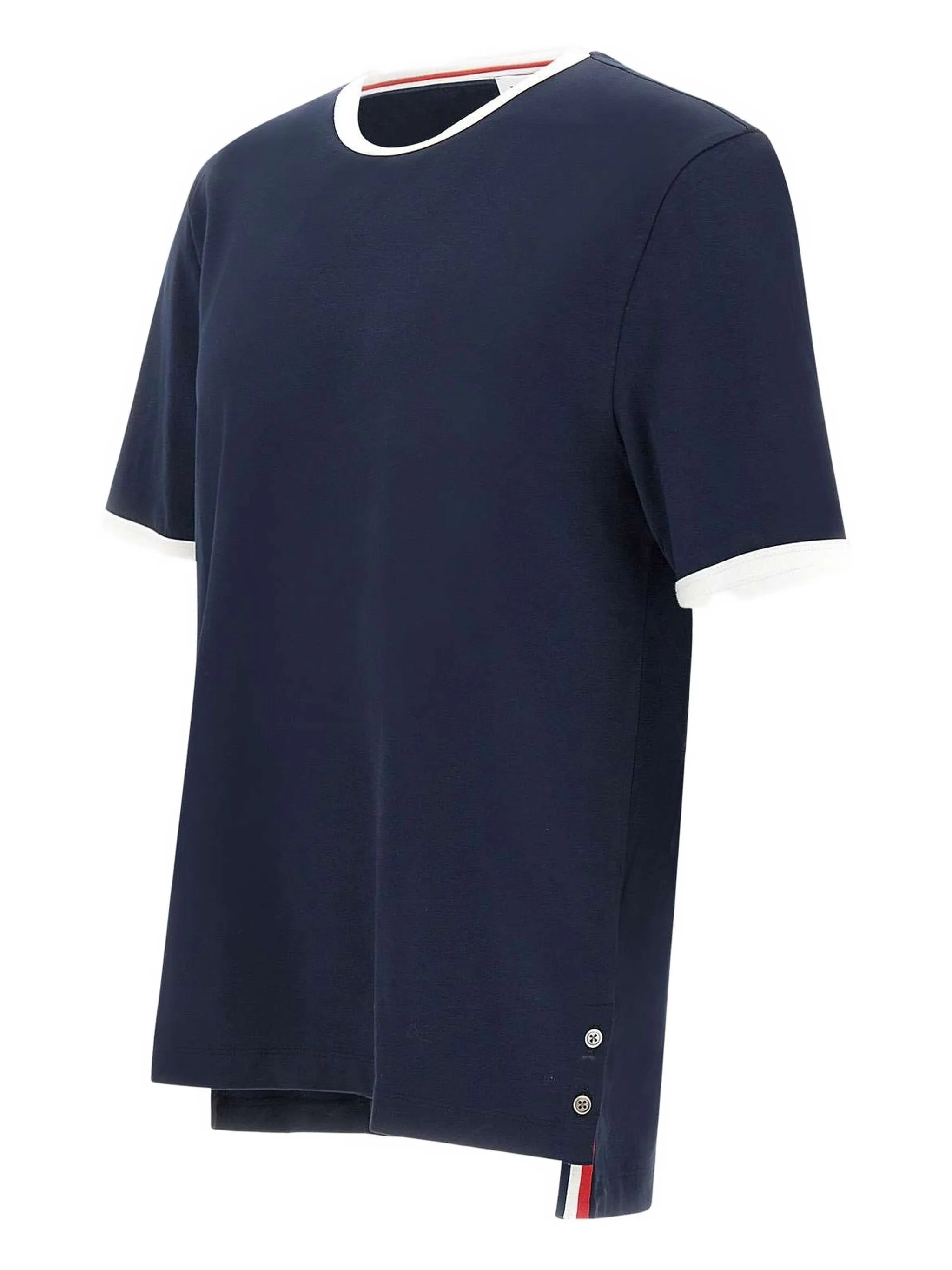 contrasting-trim T-shirt