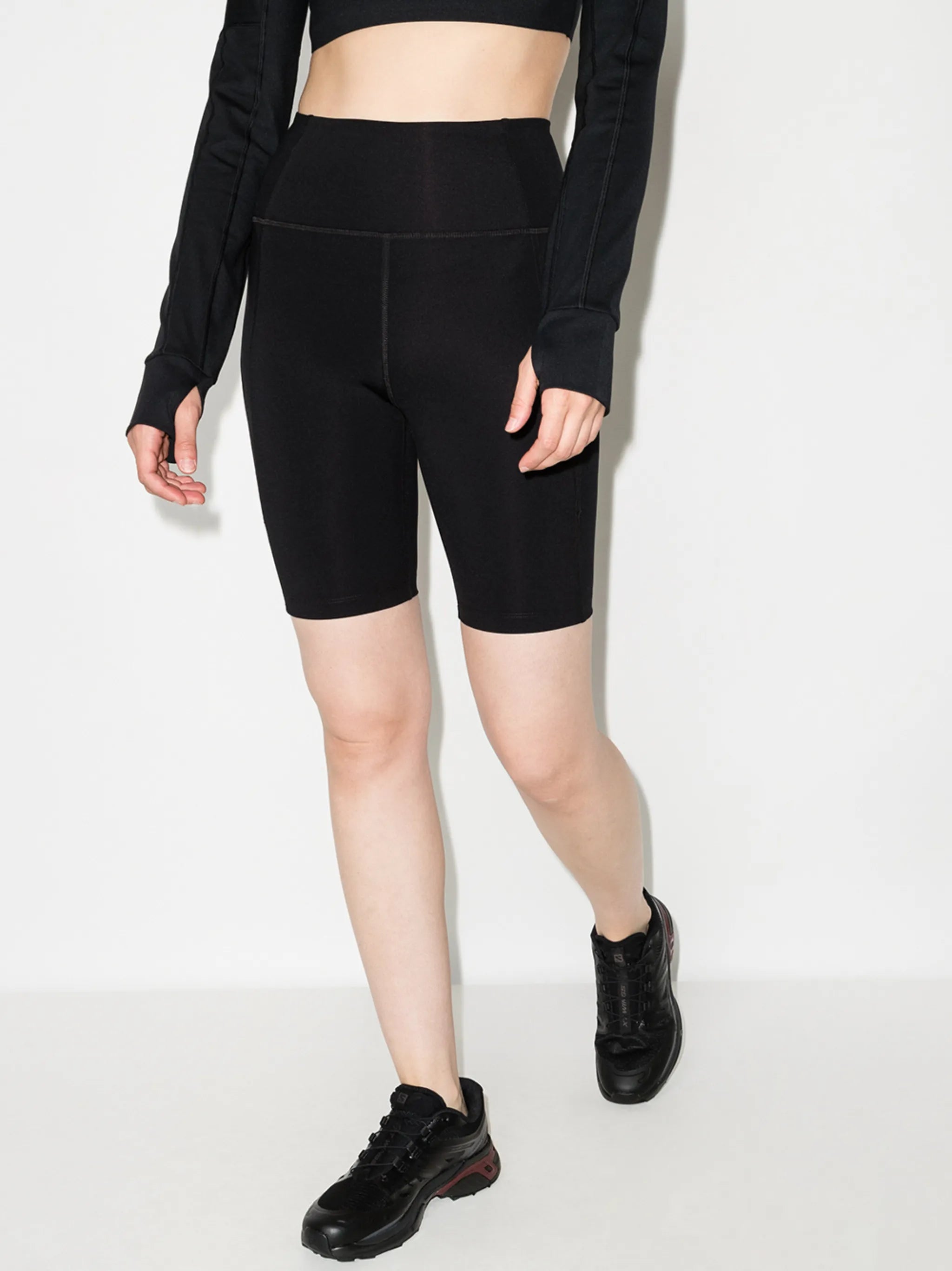 high-rise bike shorts