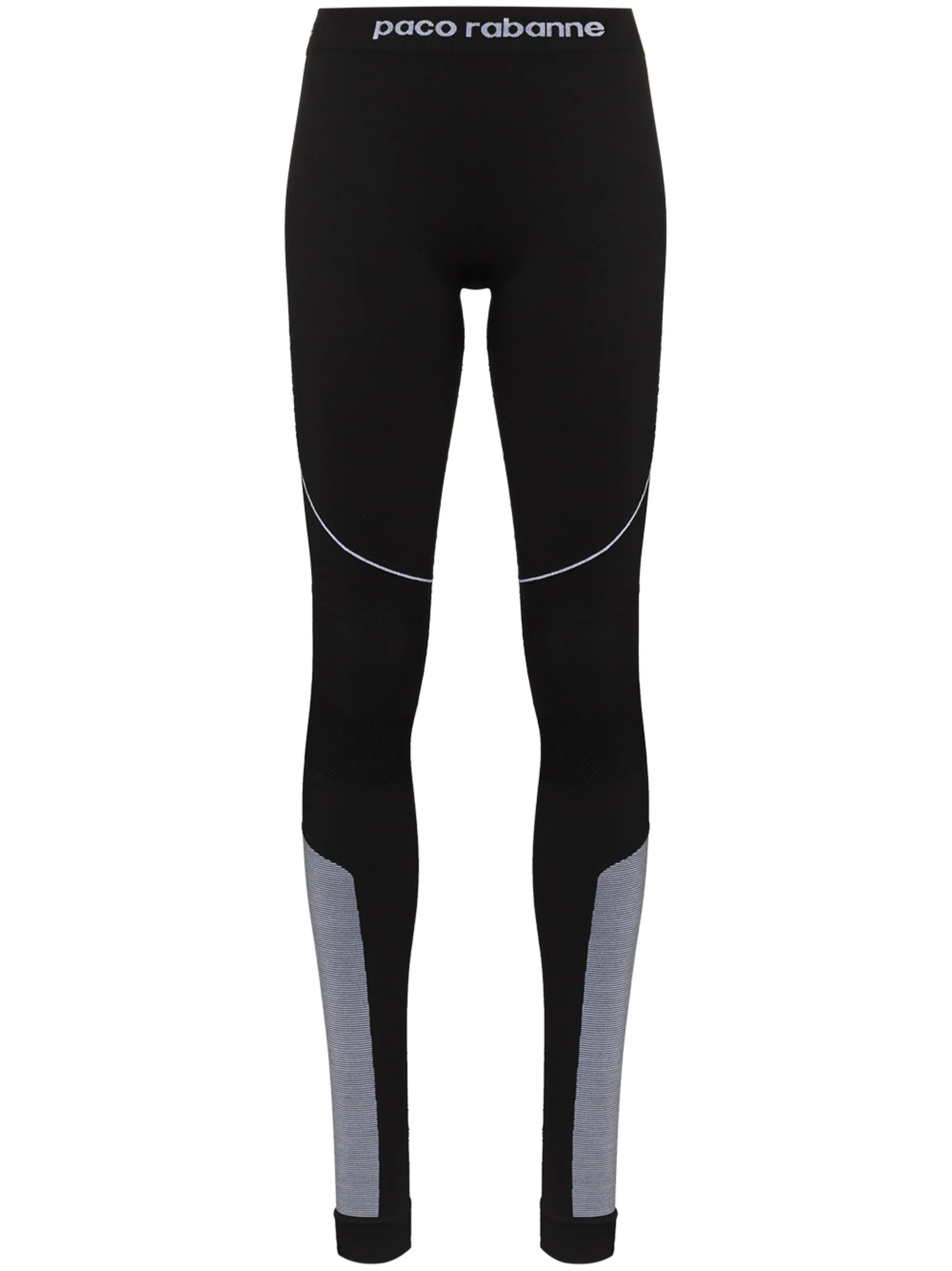 panelled logo-detailed leggings