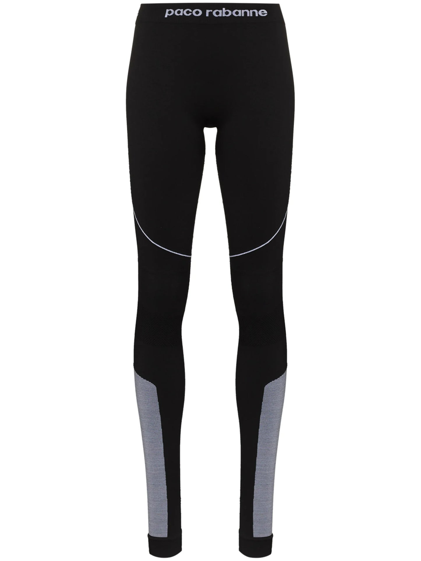 panelled logo-detailed leggings