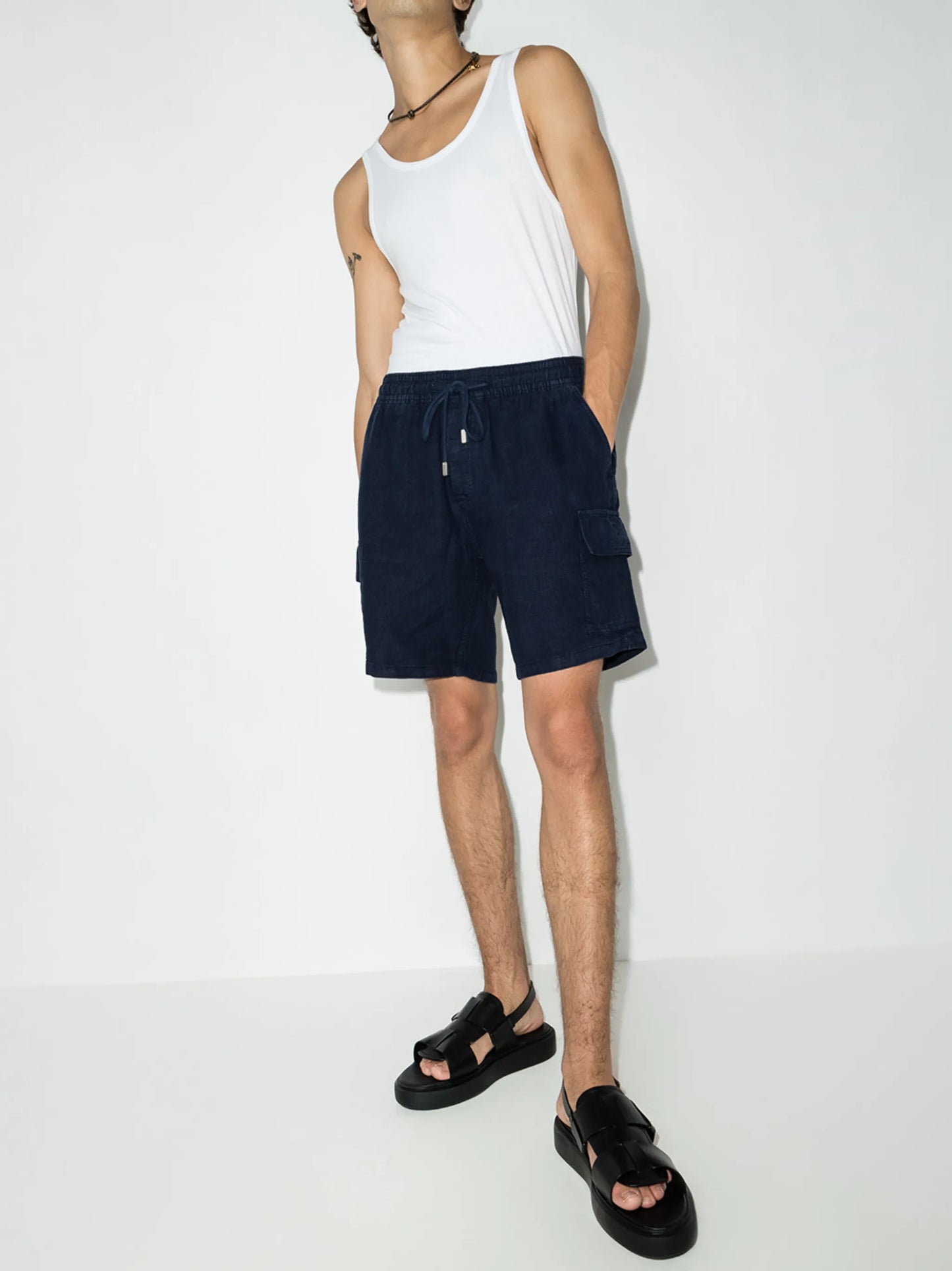 Baie linen cargo shorts